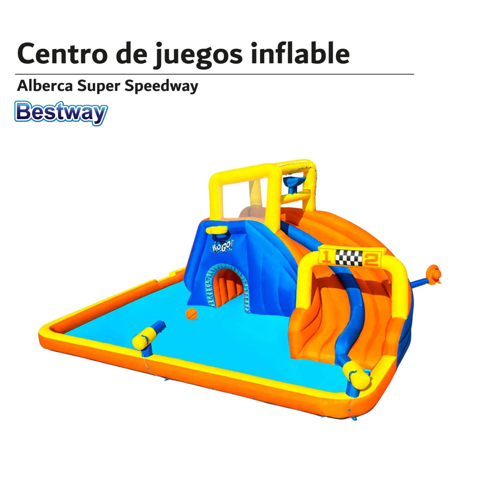 Centro Juego Acuatico Inflable Brincolin Uso Rudo Bestway