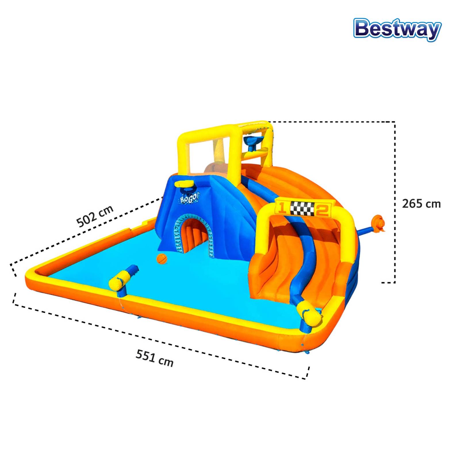 Centro Juego Acuatico Inflable Brincolin Uso Rudo Bestway