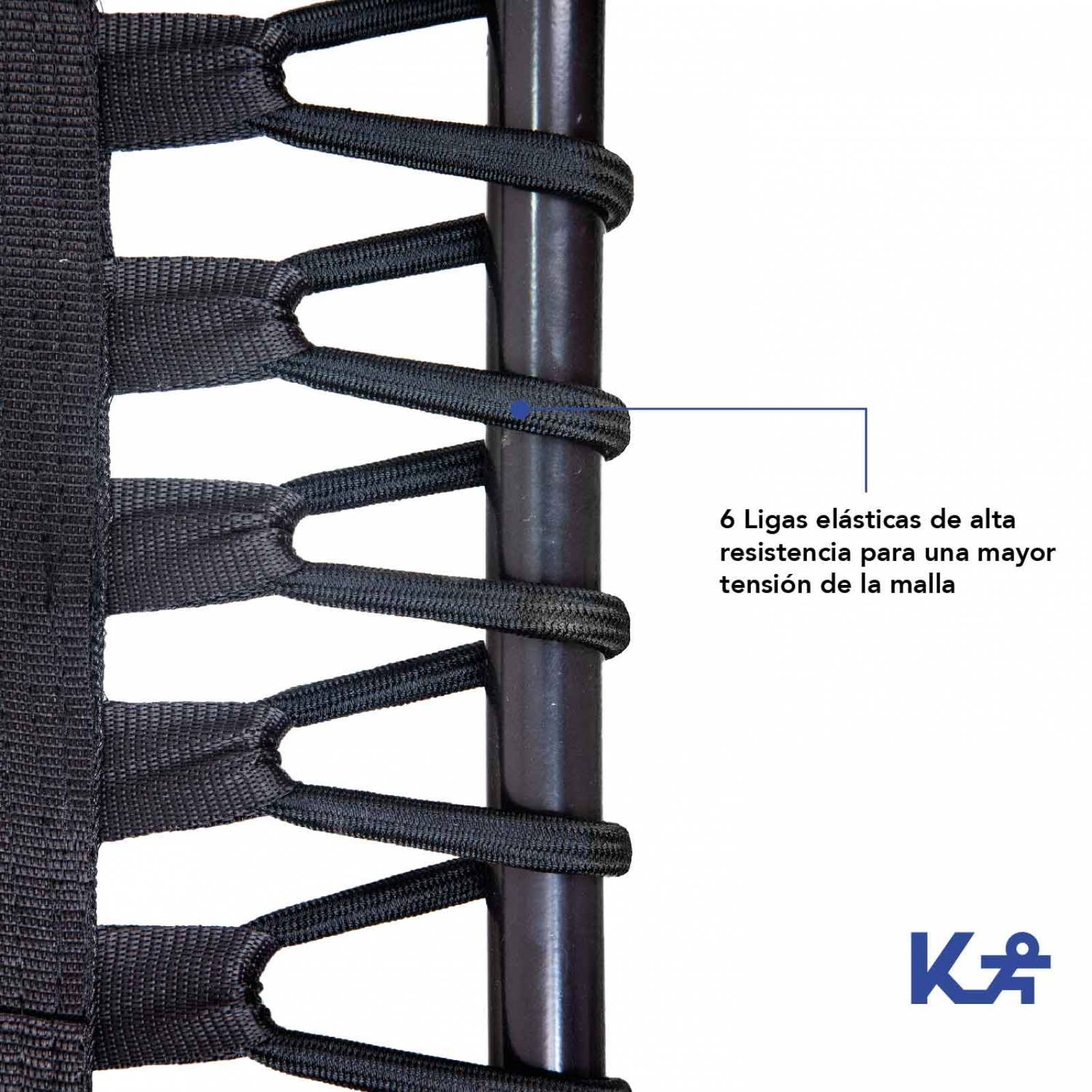 Trampolin Fitness Ejercicio Hexagonal Plegable Barra Soporte 