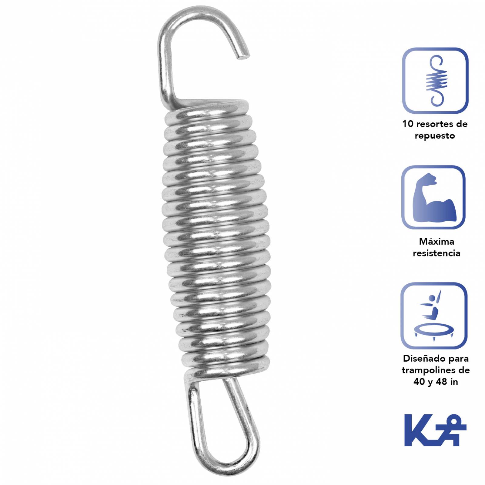 10 Resortes Trampolin Fitness Para 40in 48in Mini Brincolin 