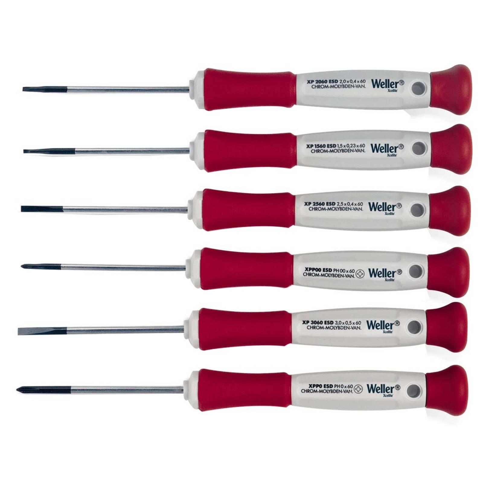 Juego 6 Desarmadores Torx Precision Mango Ergonimico Weller 