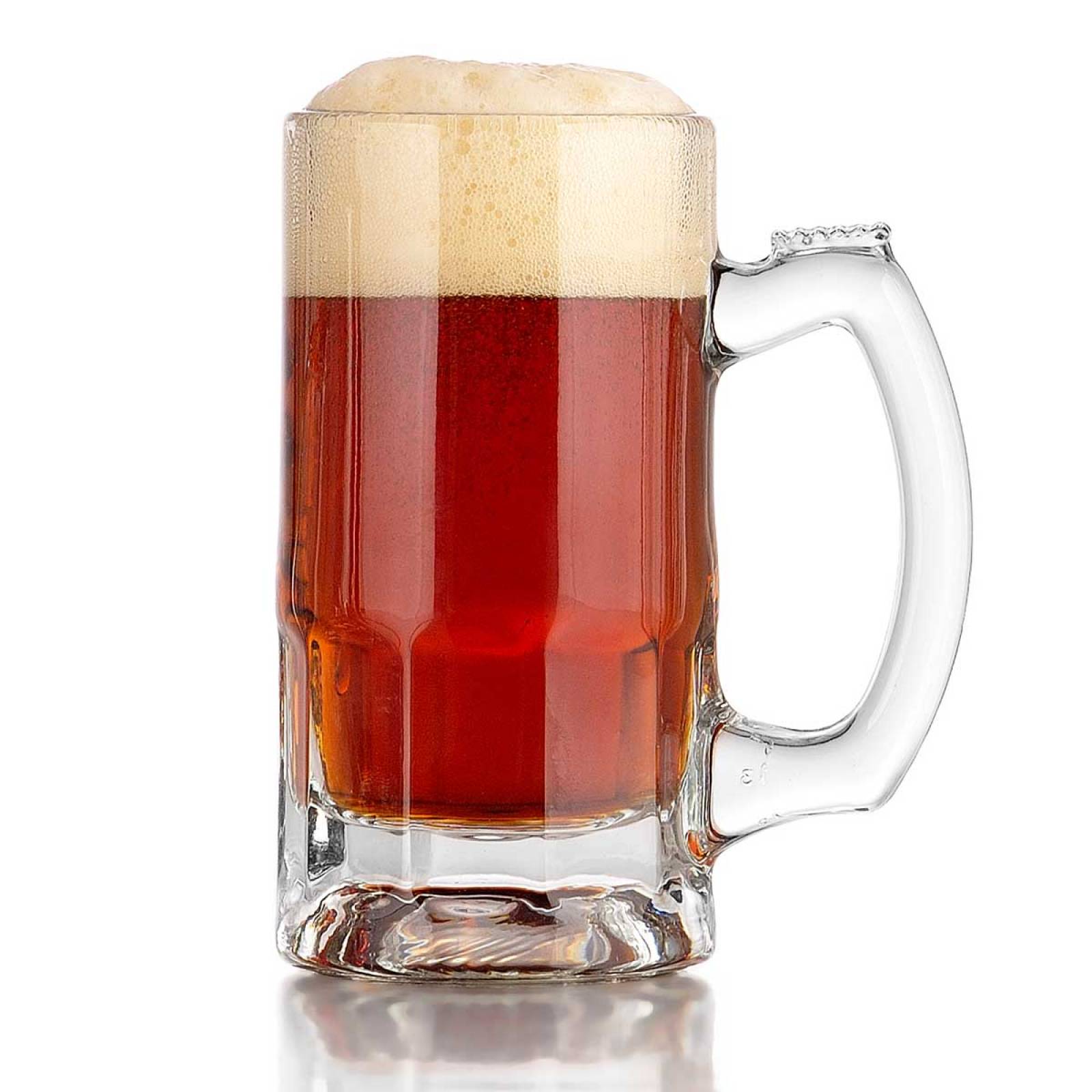 Vasos Tarros Cerveceros Vidrio Bar Cerveza Set 12pzas 375ml 