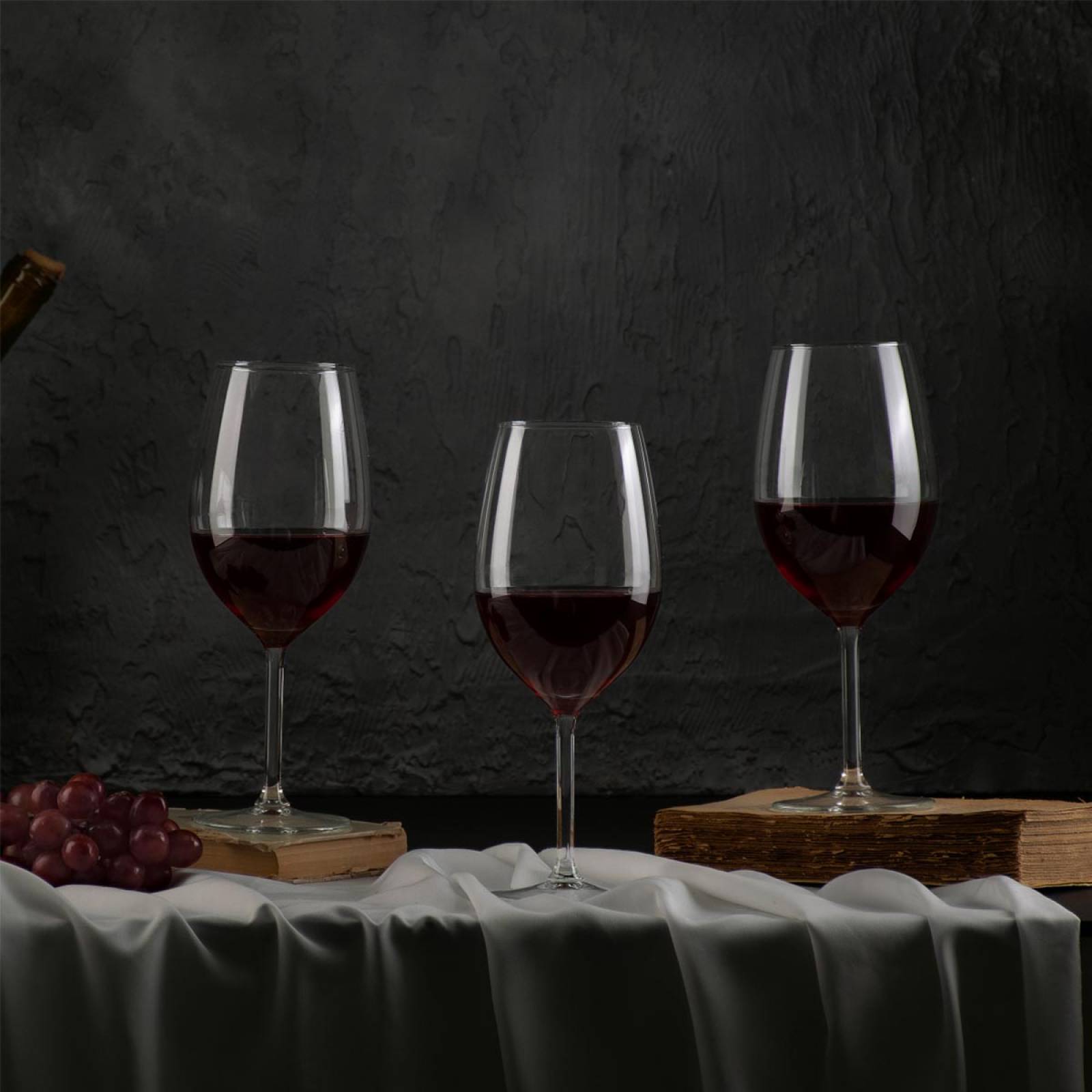 Copas De Vidrio Para Vino Boda Brindis 530ml Juego 6 Pzas 