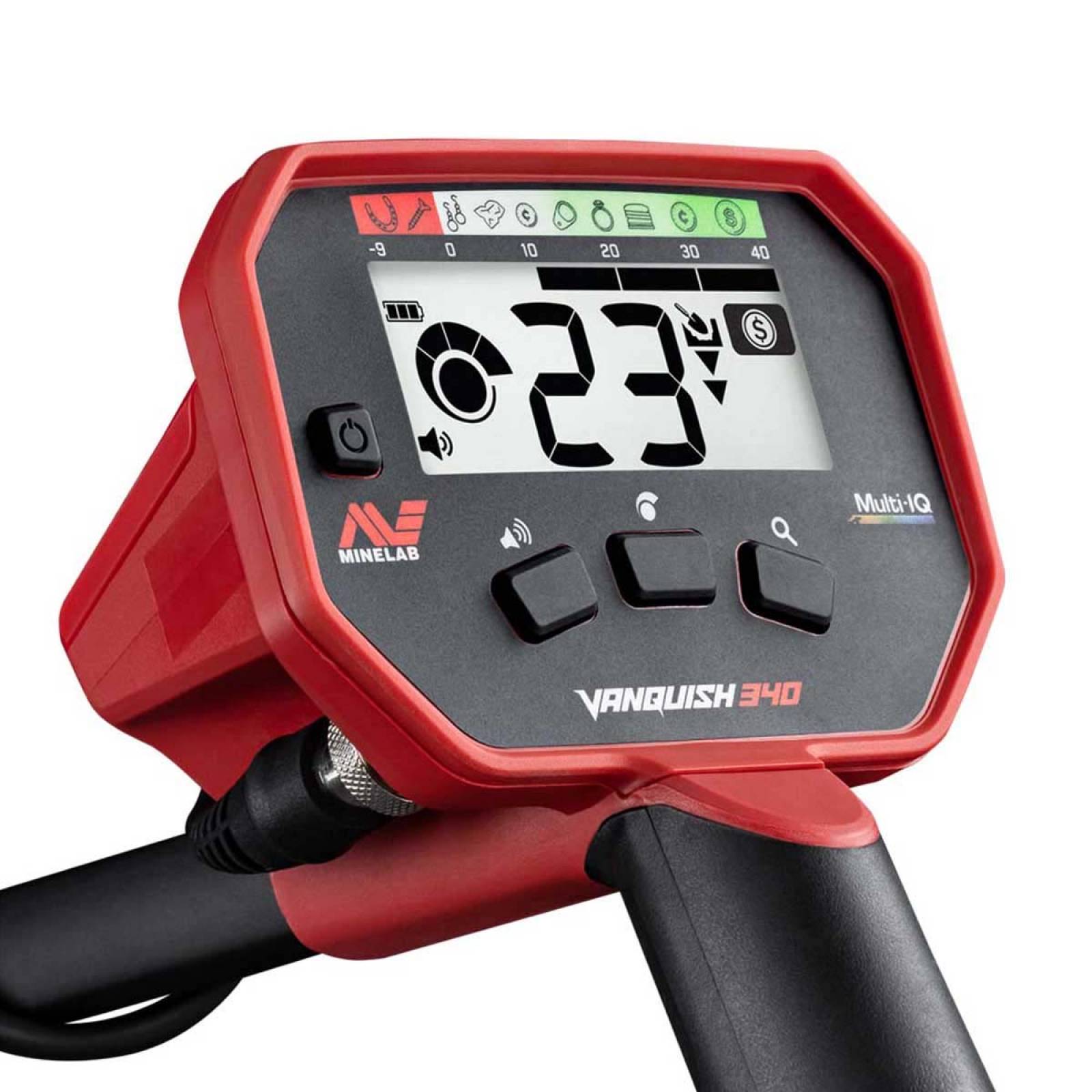 Detector De Metales Minelab Vanquish 340 Pala Kit Seguridad