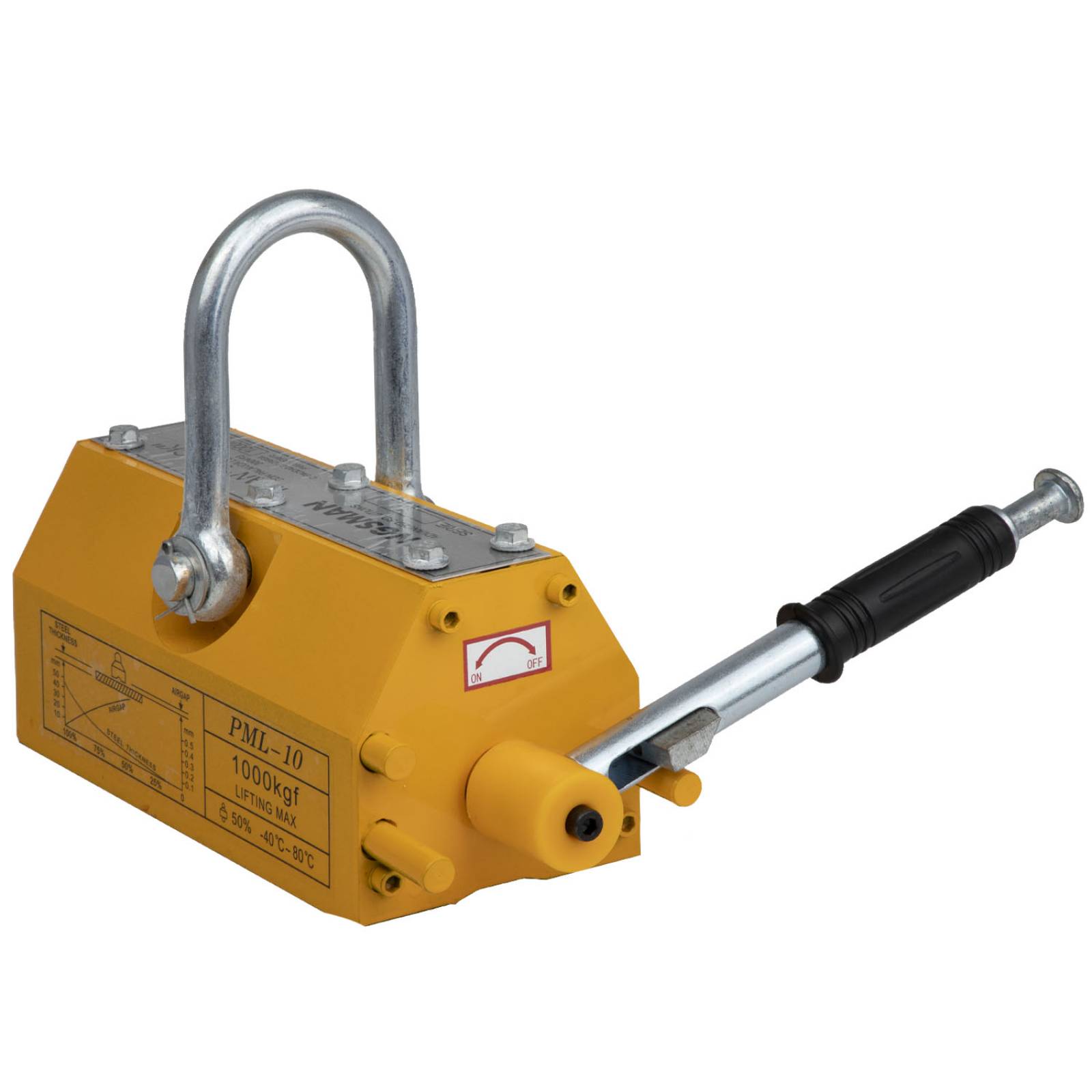 Iman Magnetico Levantador Carga 1 Tonelada Industrial 