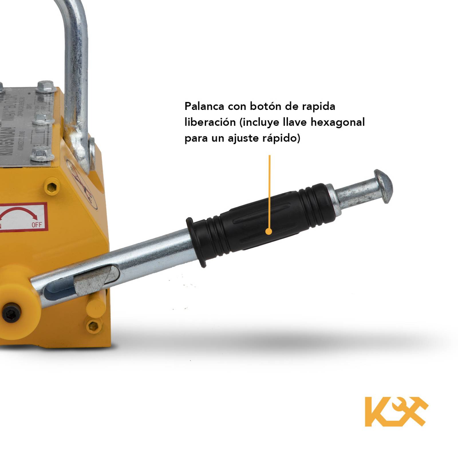 Iman Magnetico Levantador Carga 1 Tonelada Industrial 