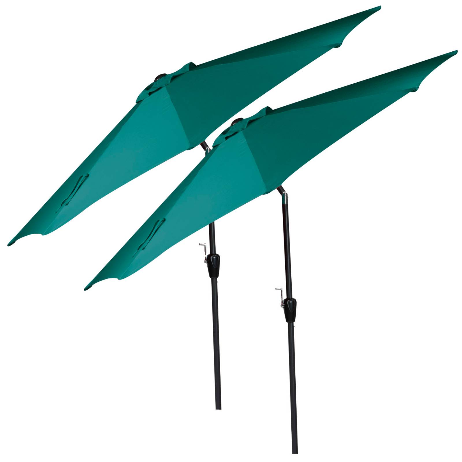 Sombrilla Para Jardin Playa Con Angulo Inclinacion 2 Piezas Verde 1