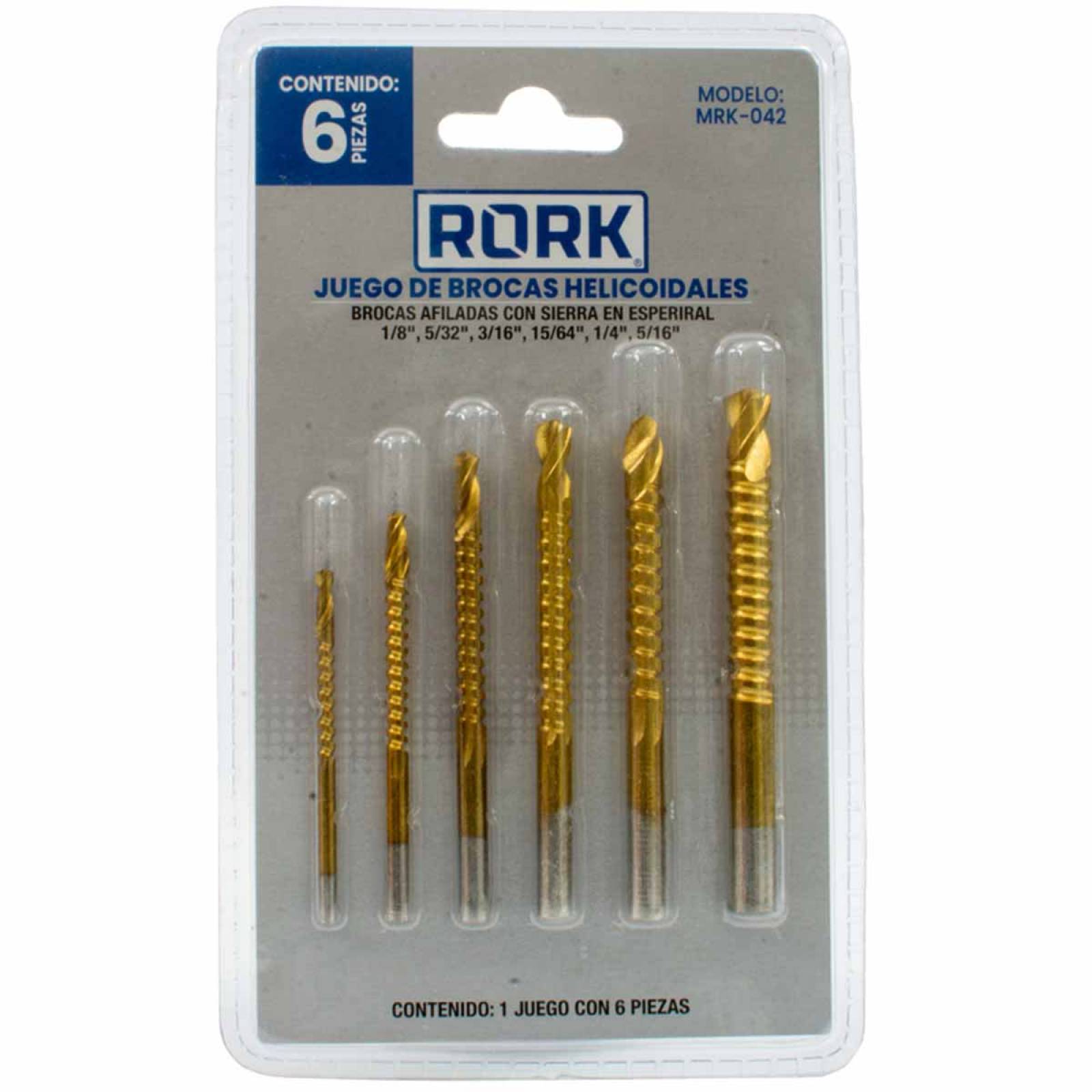 Brocas Helicoidales Sierra Espiral Madera Carpintero 6 Pieza