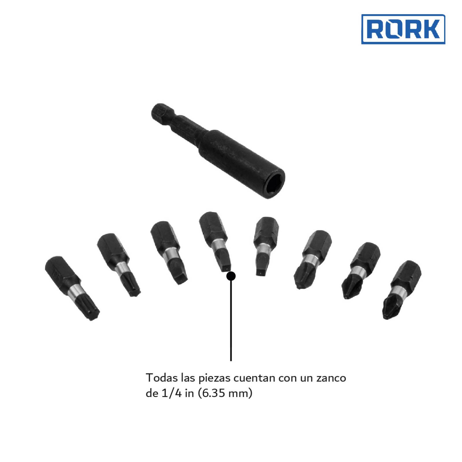 Juego Puntas De Impacto Brocas Profesional Taladro 18 Piezas