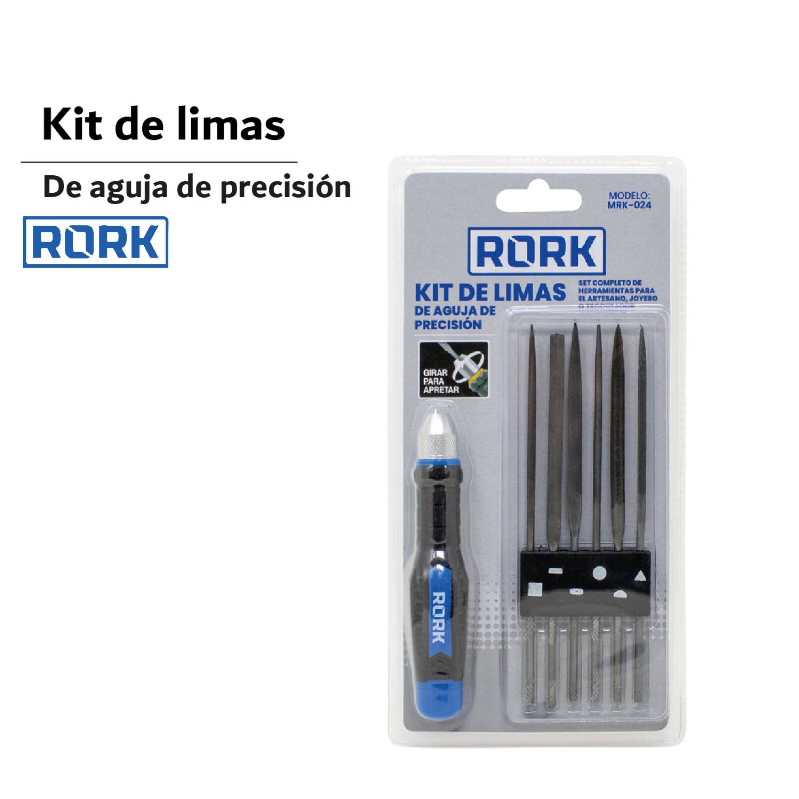 Juego Limas Aguja Precisión Joyero Con Mango Ergonimico 7pzs