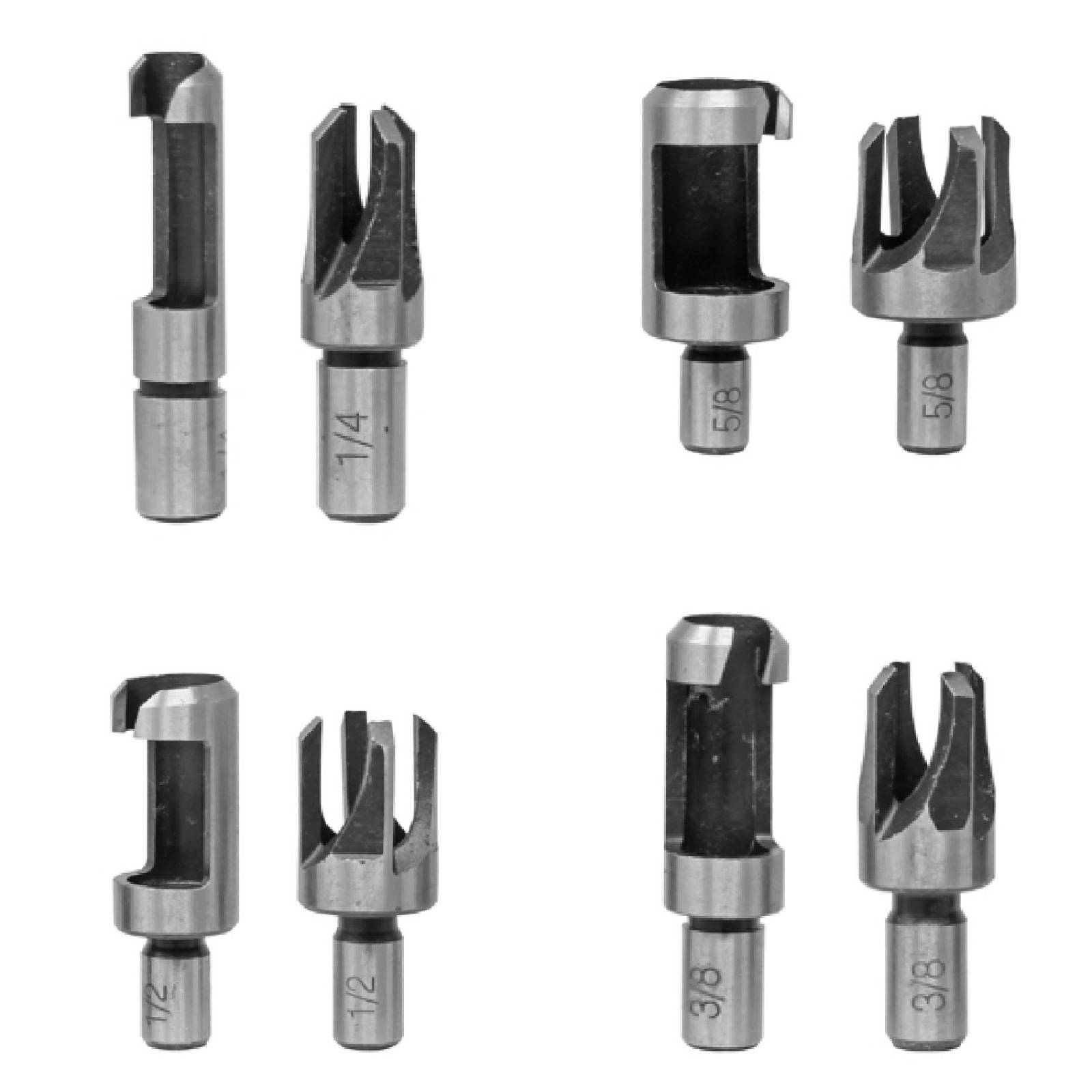 Juego Broca Sacabocado Clavacote Madera Concavo Carpintero 