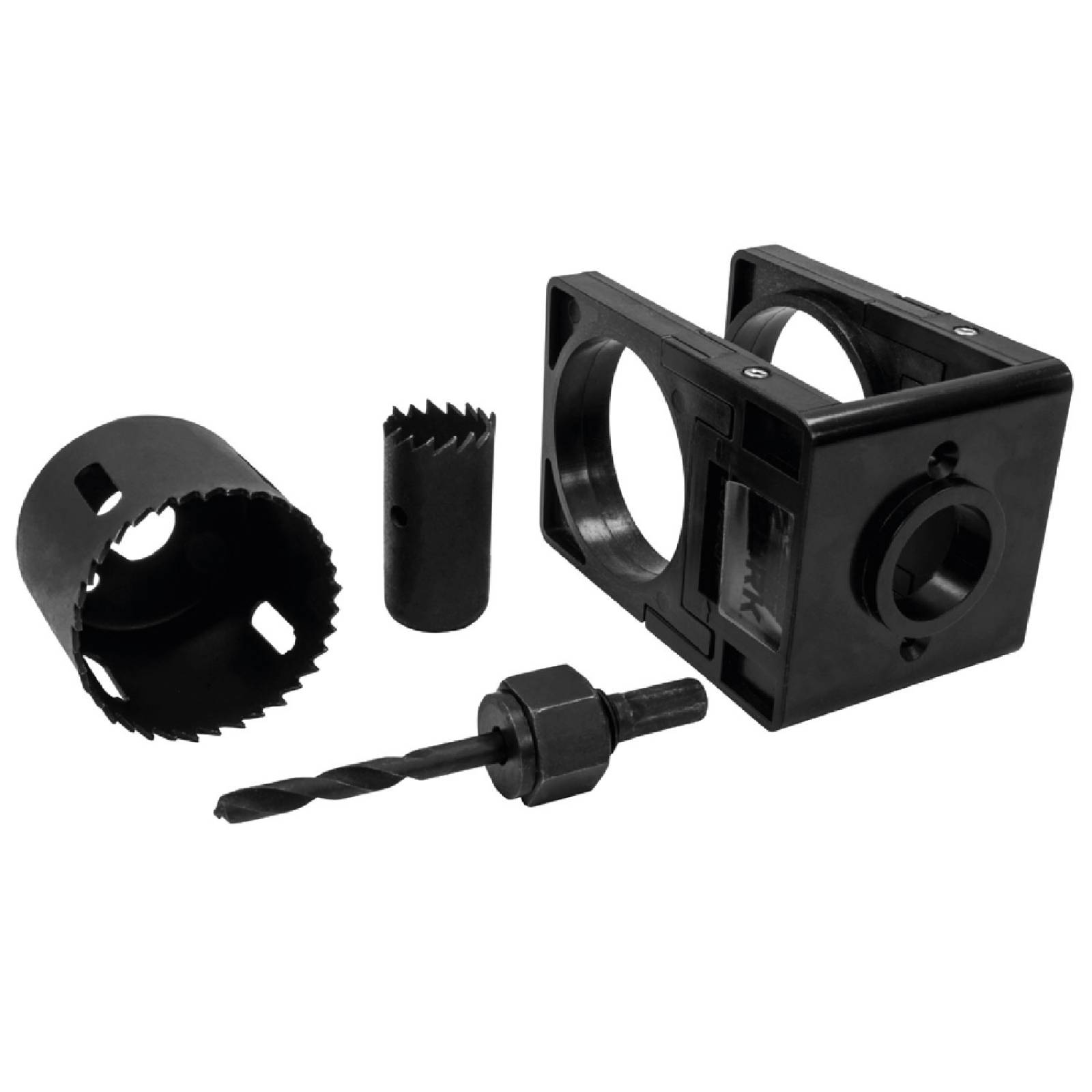 Kit Broca Instalacion Cerradura Puerta Profesional 4 Piezas 