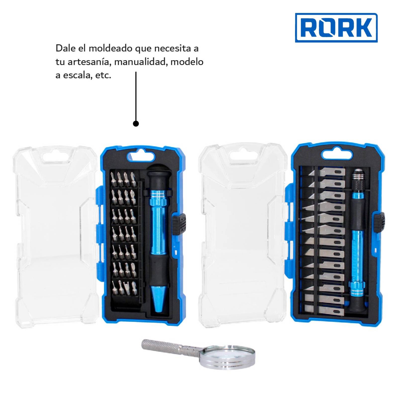 Kit Desarmadores Precisión Joyero + Navajas Exacto 44 Piezas