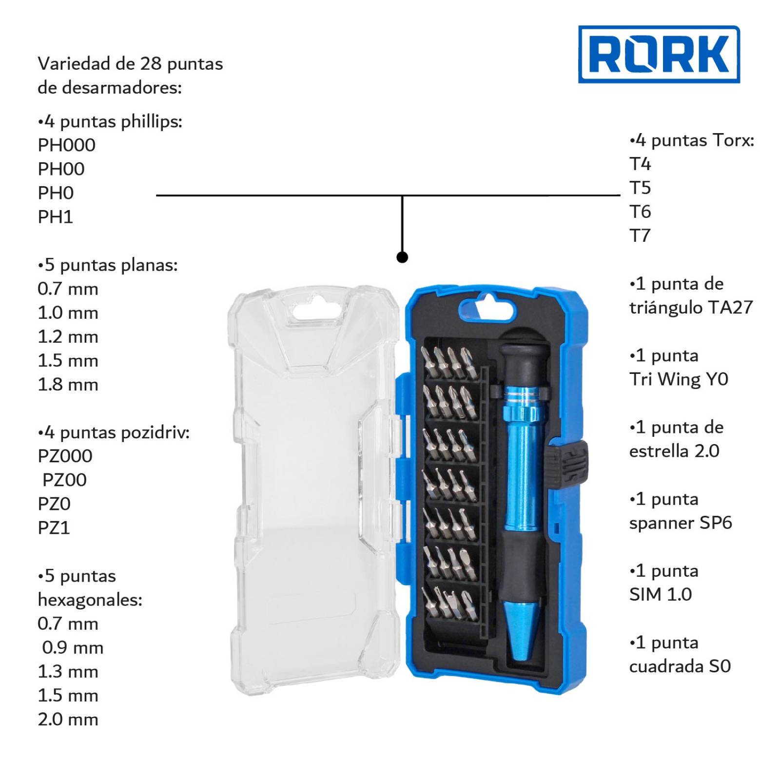 Kit Desarmadores Precisión Joyero + Navajas Exacto 44 Piezas