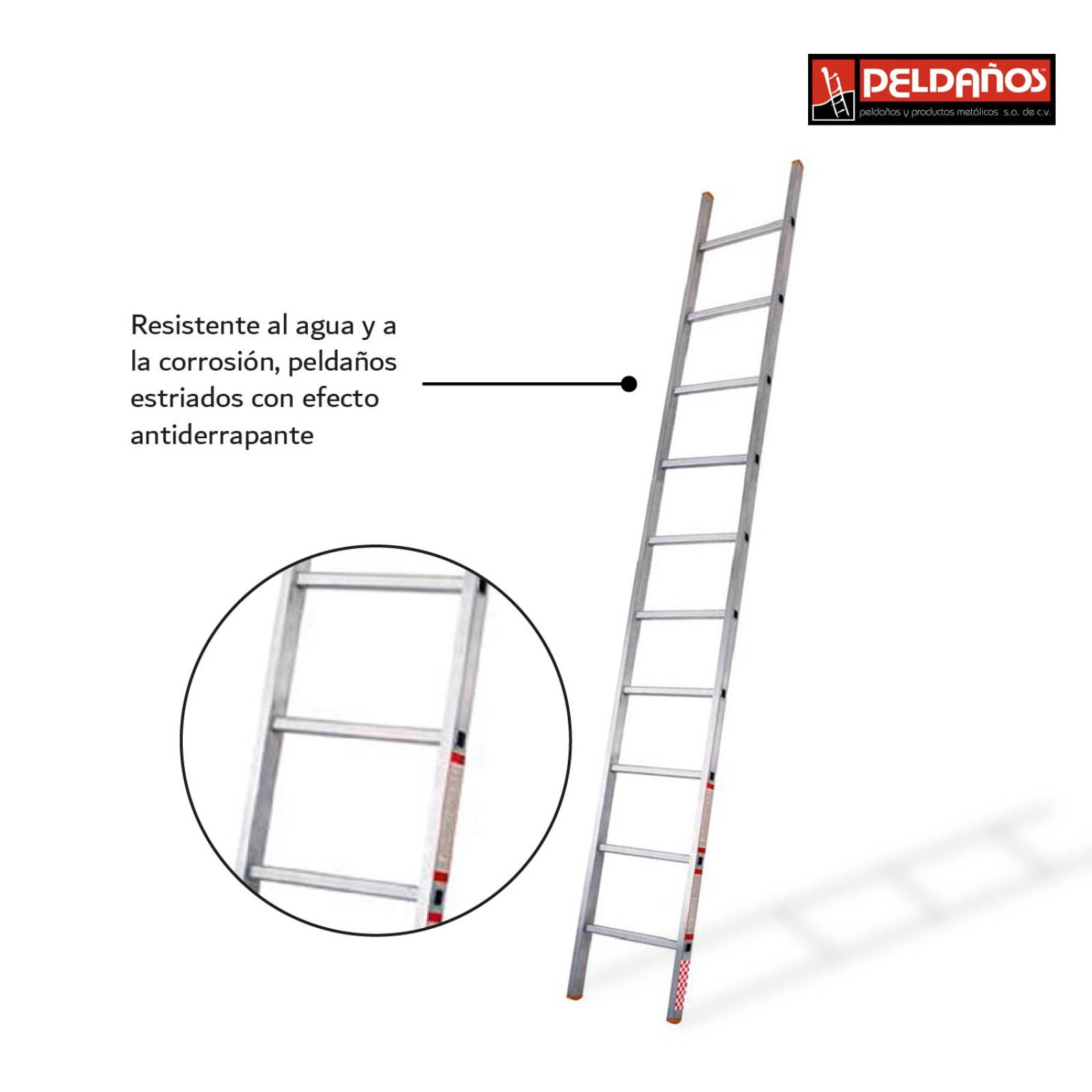 Escalera Recta De 10 Peldaños Tipo Iii Aluminio 100kg 419310 