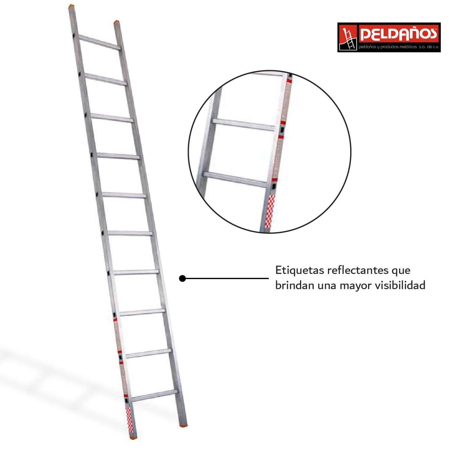 Escalera Recta De 10 Peldaños Tipo Iii Aluminio 100kg 419310 