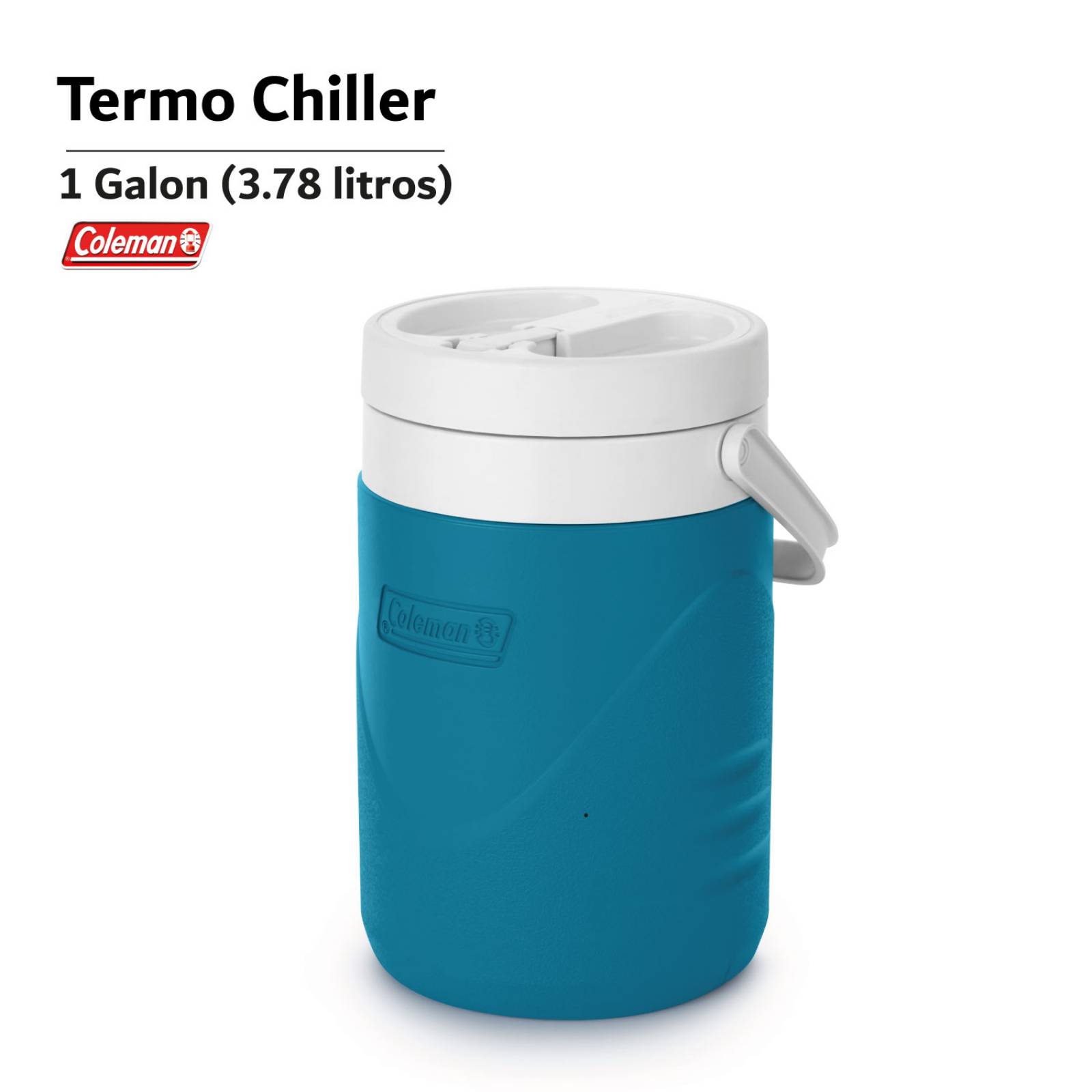 Termo Coleman Chiller De 1 Galon 3 Litros Con Asa Portatil Azul turquesa