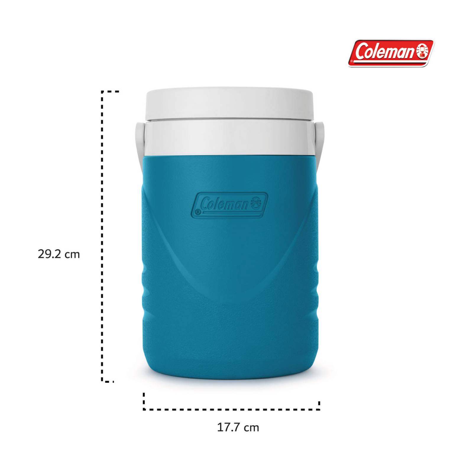 Termo Coleman Chiller De 1 Galon 3 Litros Con Asa Portatil Azul turquesa