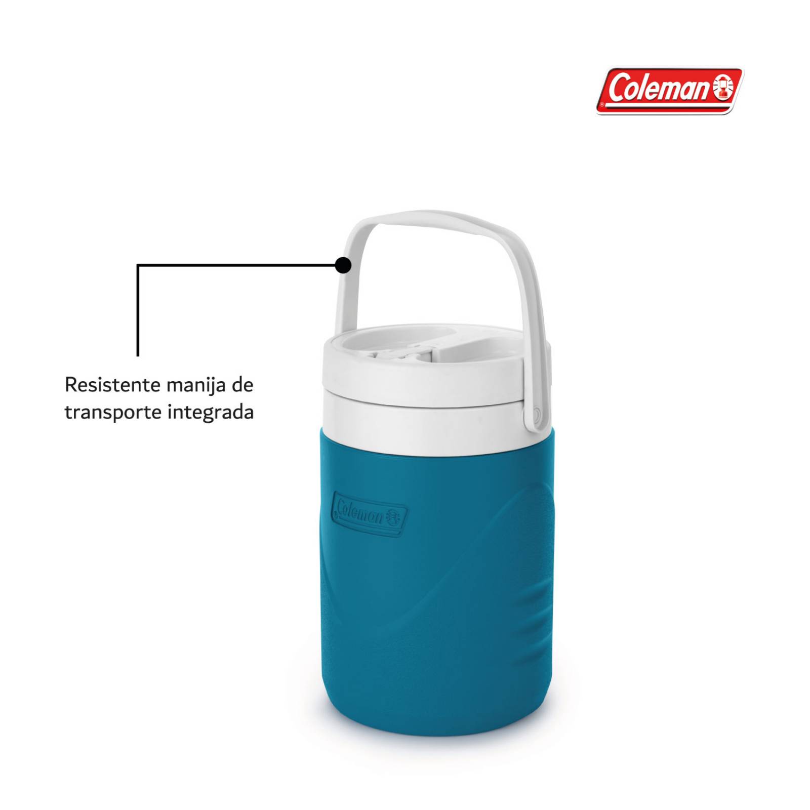Termo Coleman Chiller De 1 Galon 3 Litros Con Asa Portatil Azul turquesa
