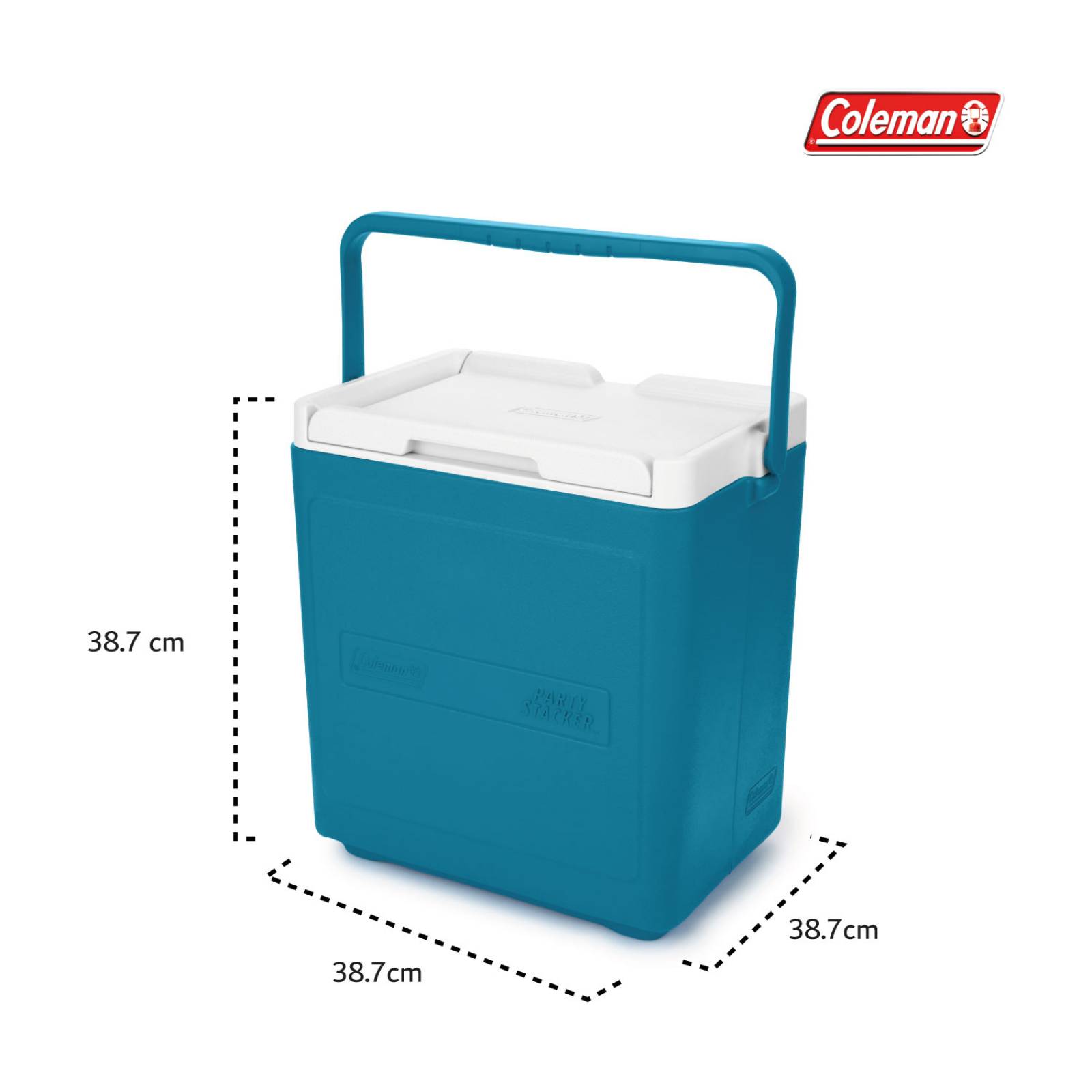 Hielera Coleman Chiller 18qt 17lts Para 20 Latas Portatil Estandar Azul turquesa