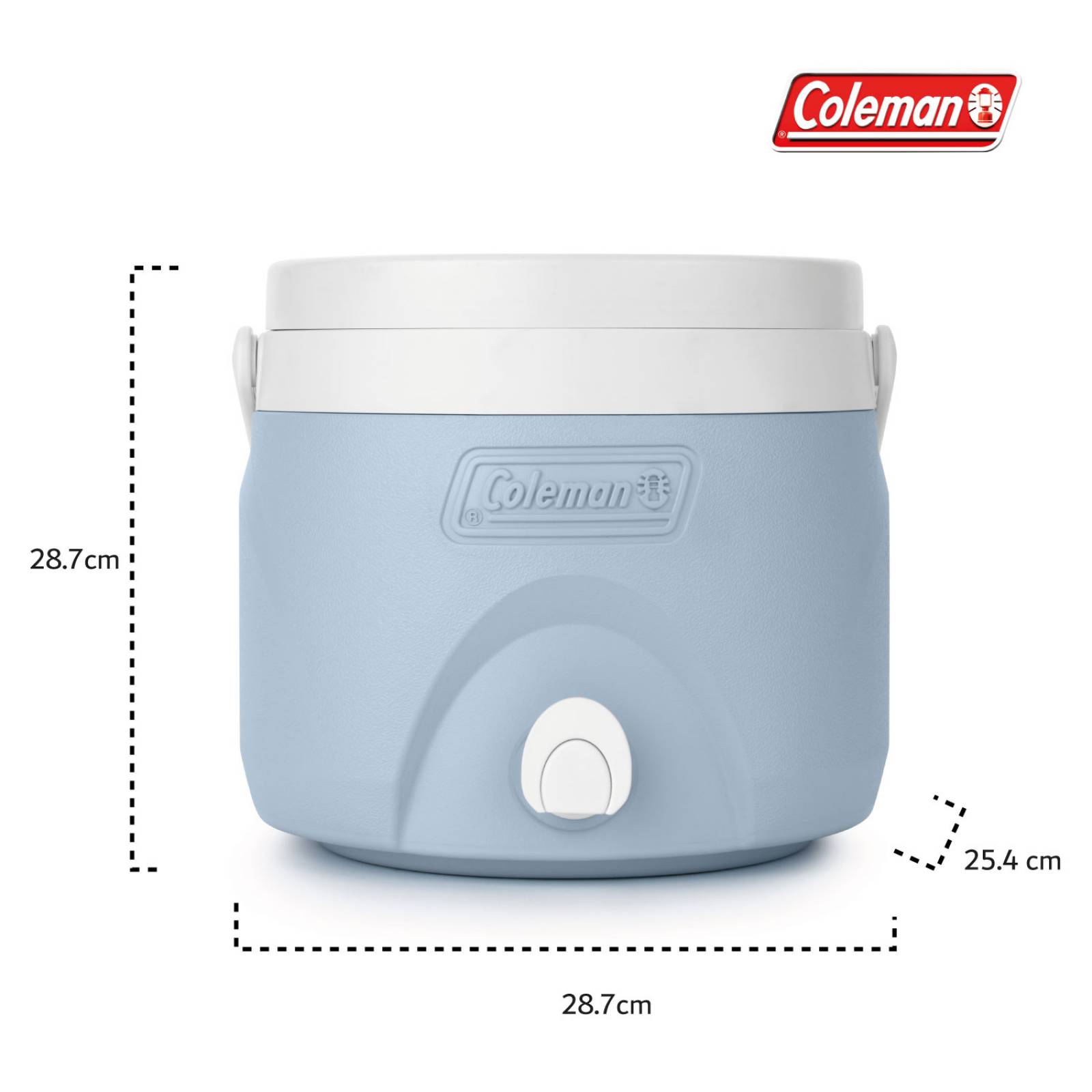 Termo Coleman Portatil 2 Galones 7 Litros Con Asa Y Grifo 1 Azul celeste