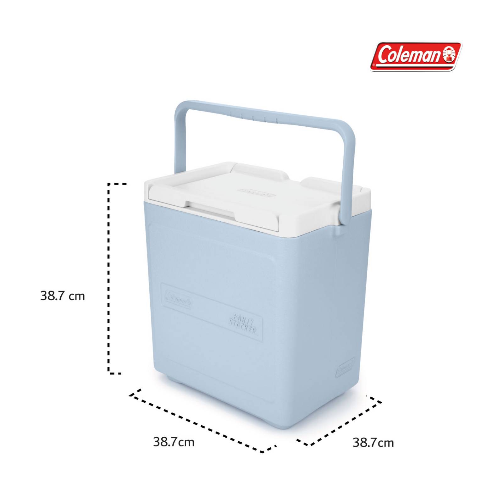 Hielera Coleman Chiller 18qt 17lts Para 20 Latas Portatil Azul celeste