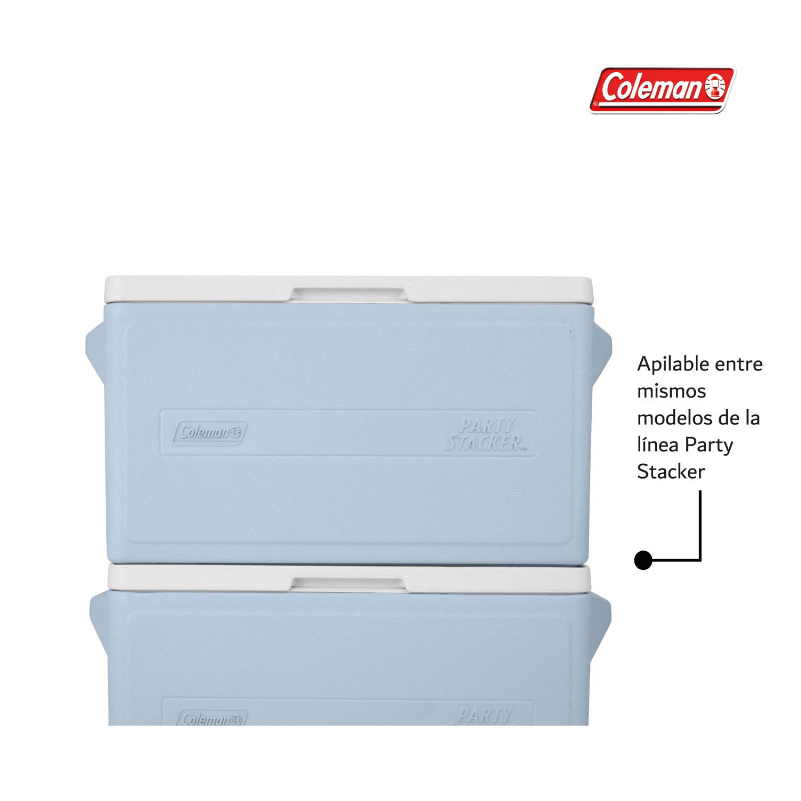 Hielera Coleman Chiller 33qt 31 Litros Para 48 Latas Azul celeste