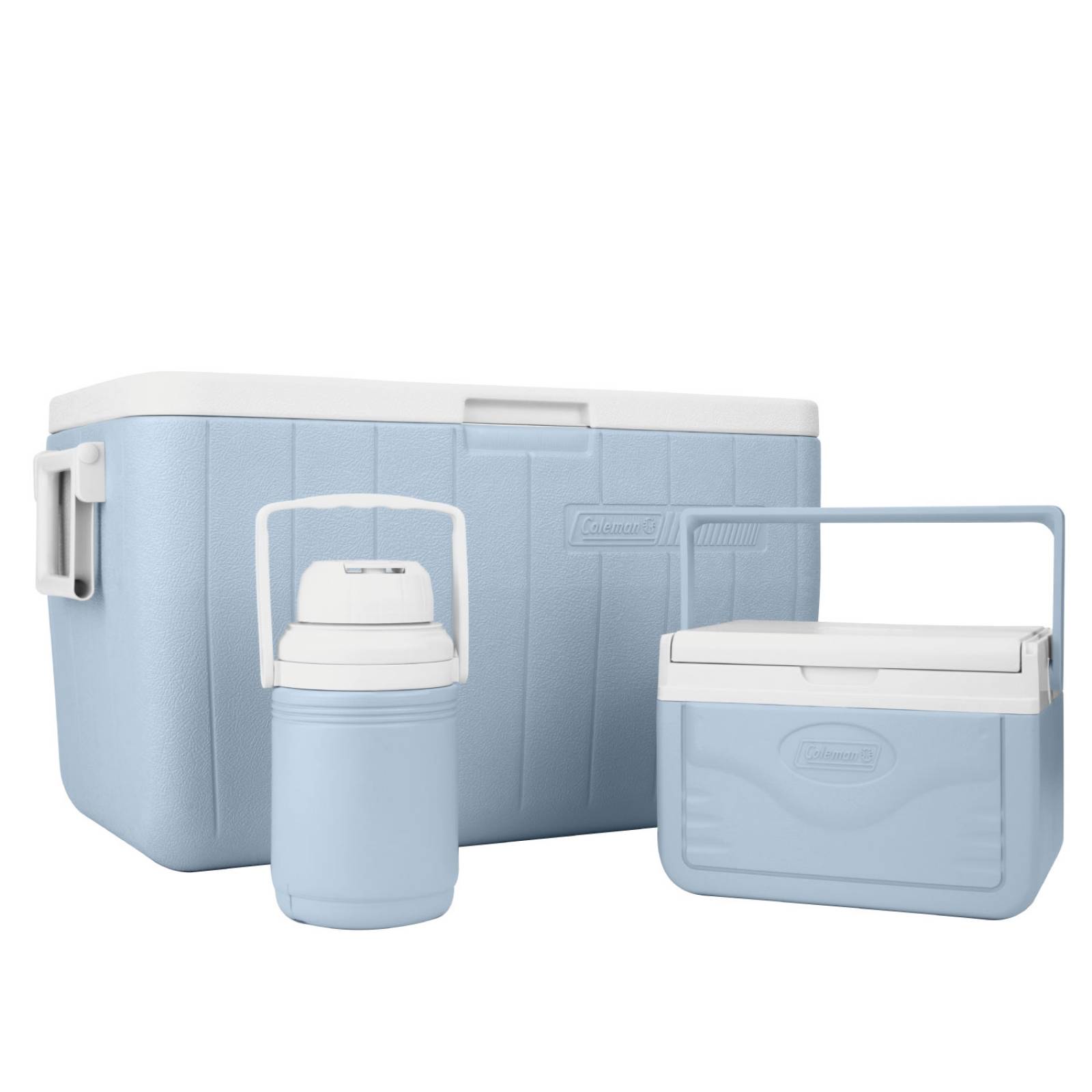 Combo Coleman 3 Piezas Hielera Portatil 48/5qt + Termo 473ml 1 Azul celeste