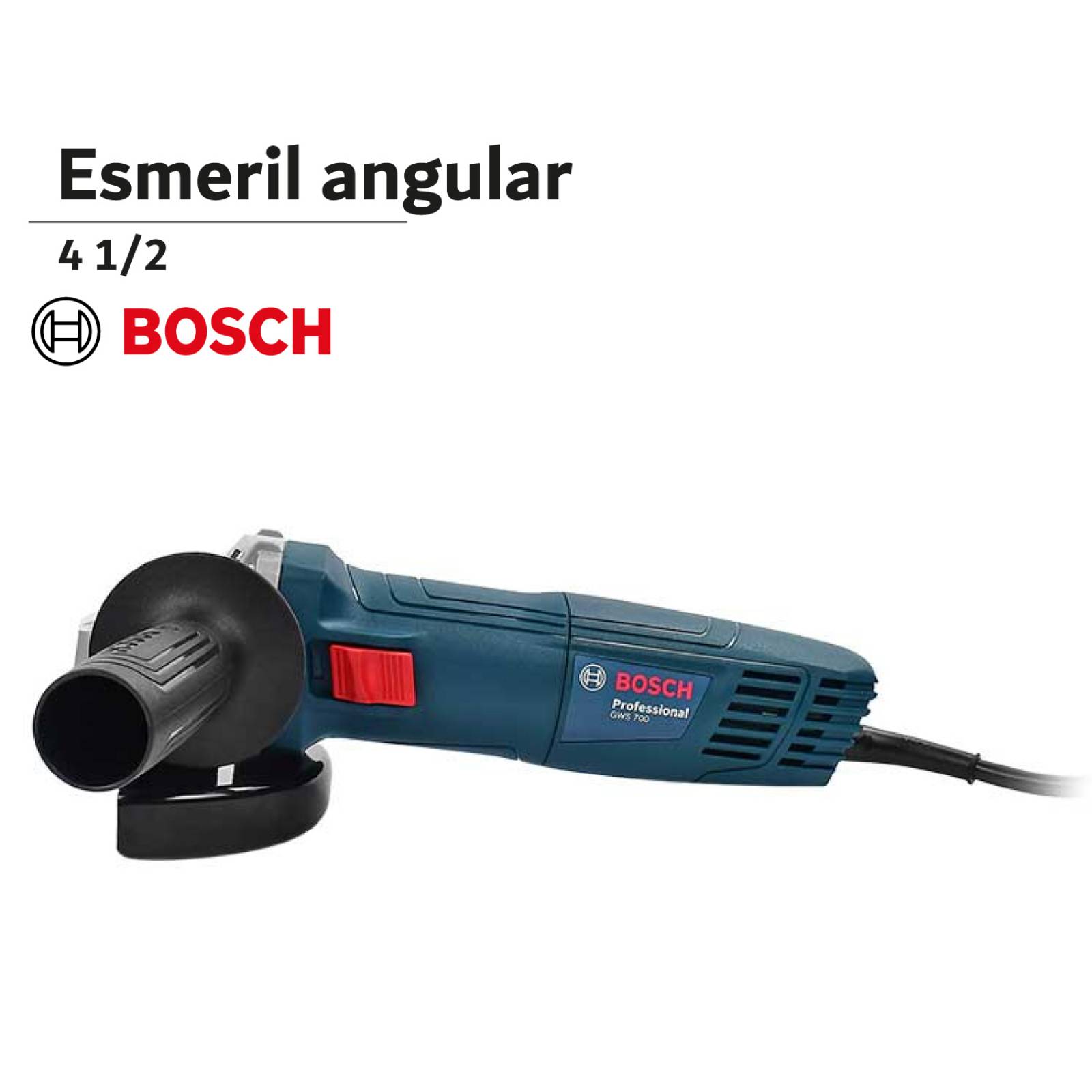 Esmeril Angular Miniesmeriladora 4 1/2 Gws 700 Eje M14 Bosch