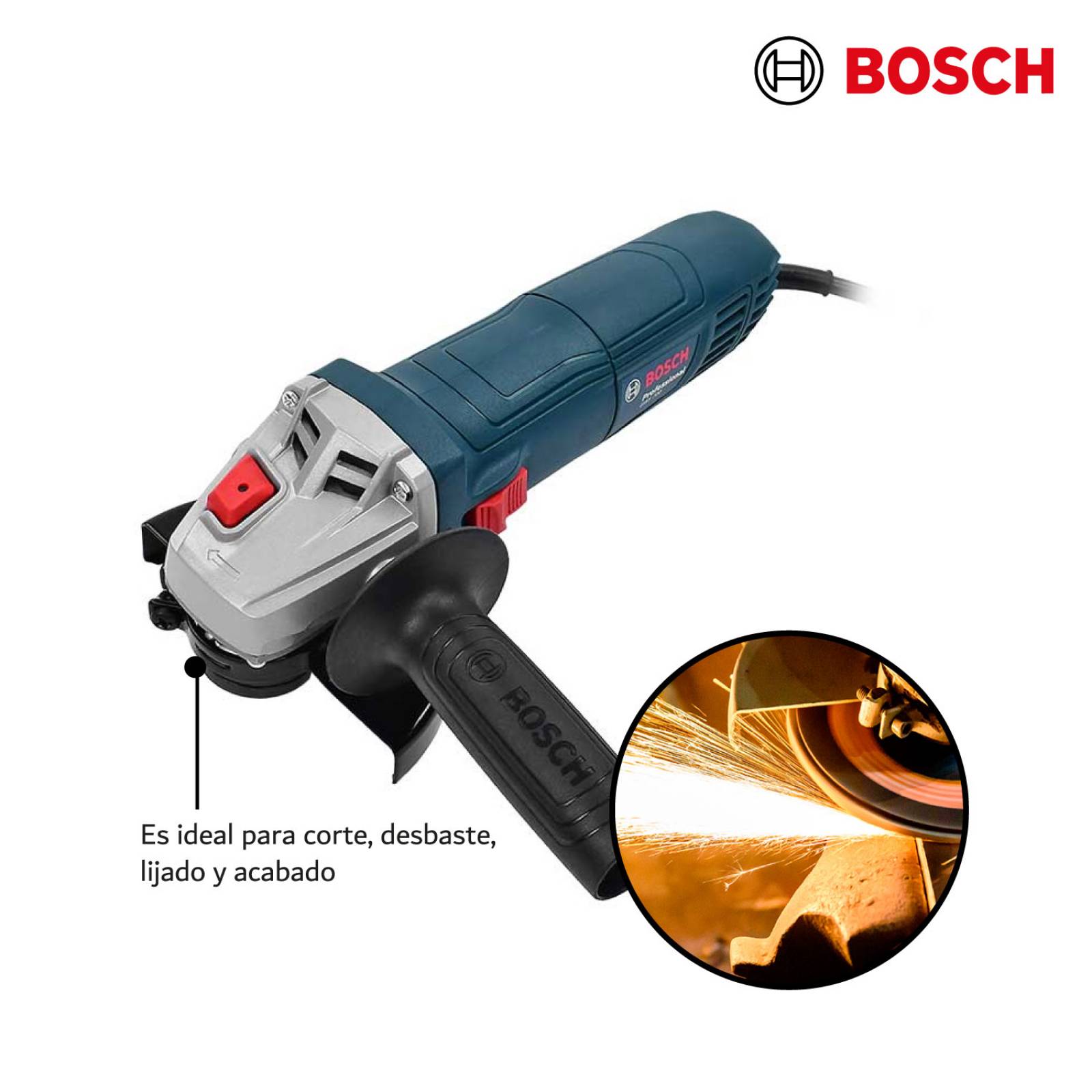 Esmeril Angular Miniesmeriladora 4 1/2 Gws 700 Eje M14 Bosch