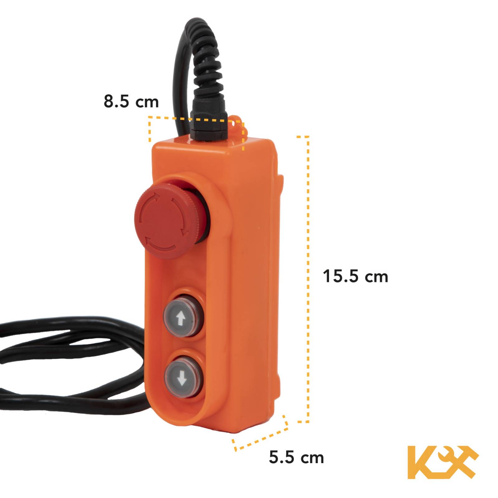 Control Botonera Polipasto Para Grua 110-220V Kingsman 