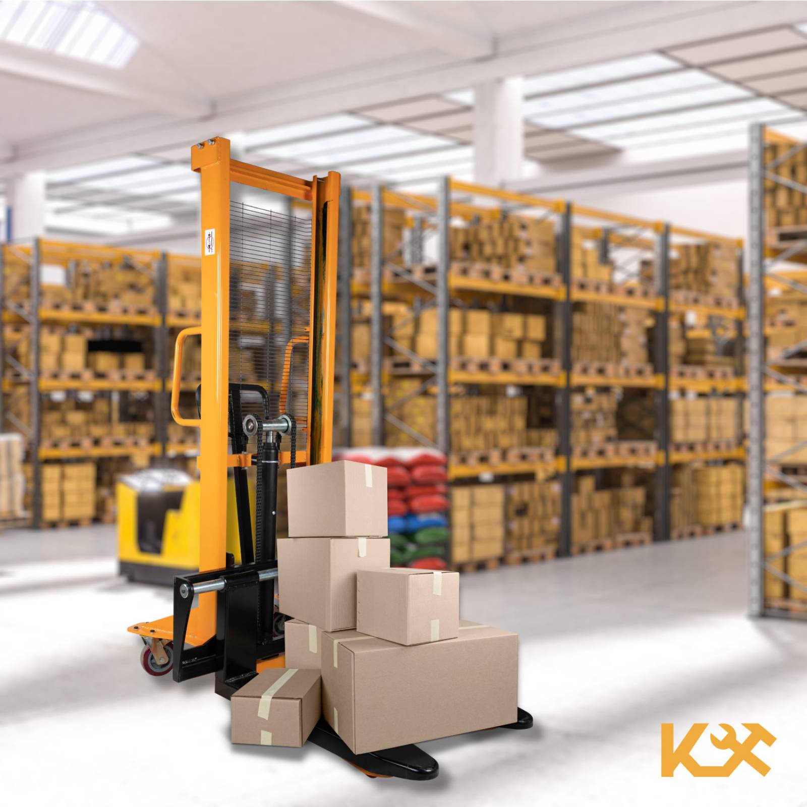 Patin Traspaleta Con Montacargas 1 Ton 1.6 Manual Kingsman 