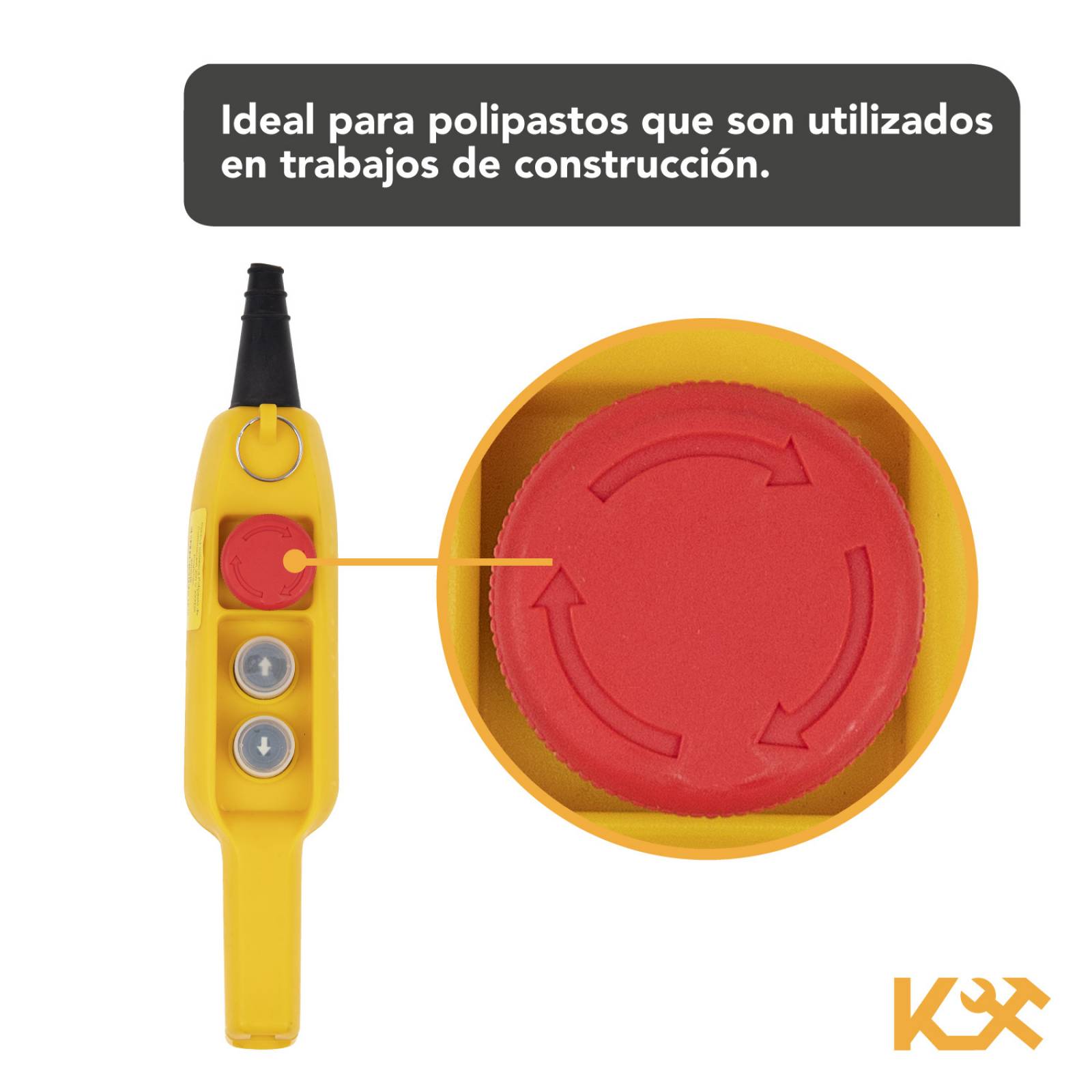 Control Botonera Polipasto de Construccion 300 V 300036 Kingsman 