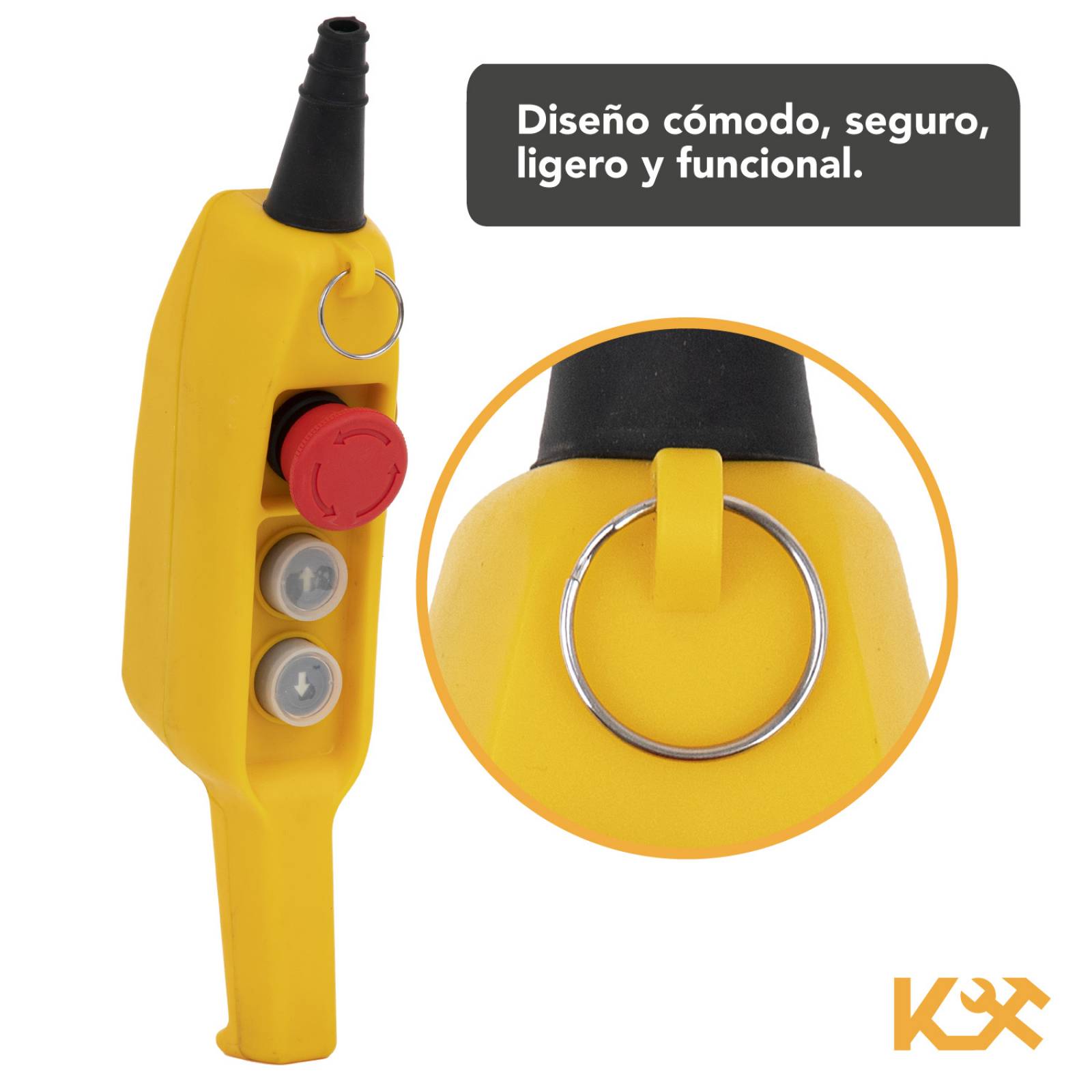 Control Botonera Polipasto de Construccion 300 V 300036 Kingsman 