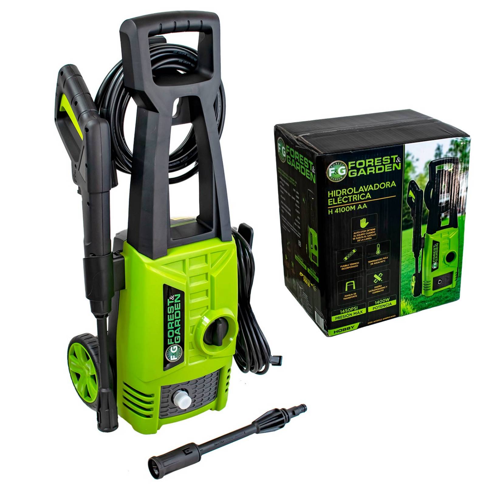 Hidrolavadora Electrica Portatil + Pulidora Profesional 7 In 