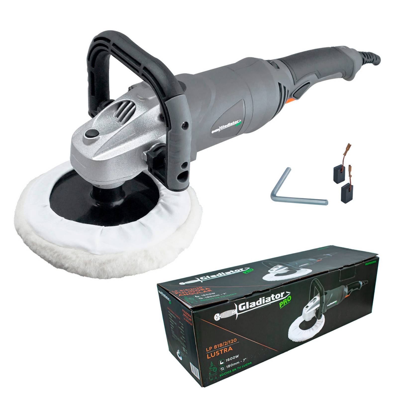 Hidrolavadora Electrica Portatil + Pulidora Profesional 7 In 