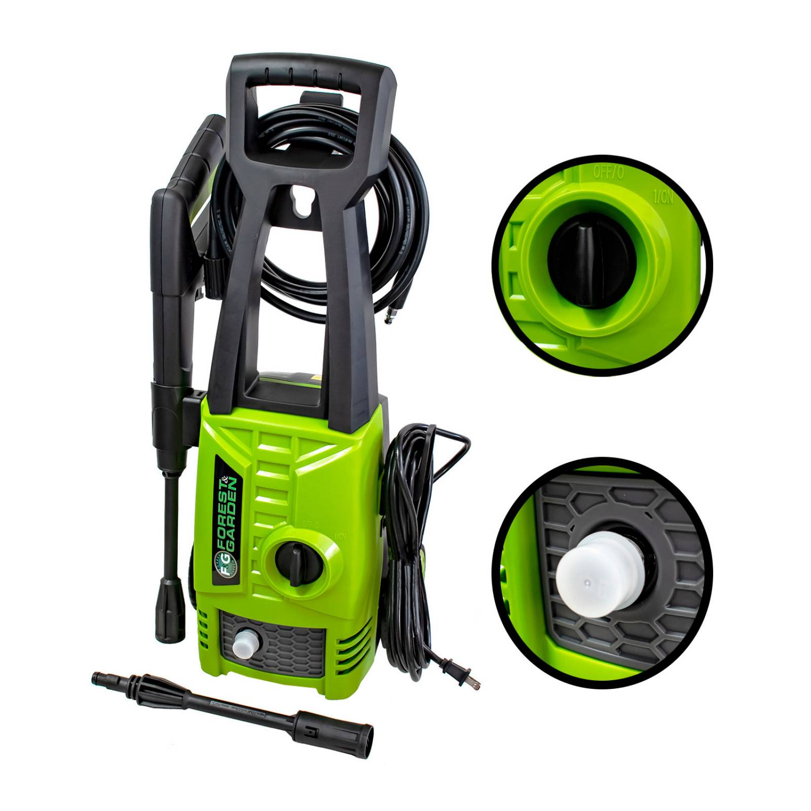 Hidrolavadora Electrica Portatil + Pulidora Profesional 7 In 