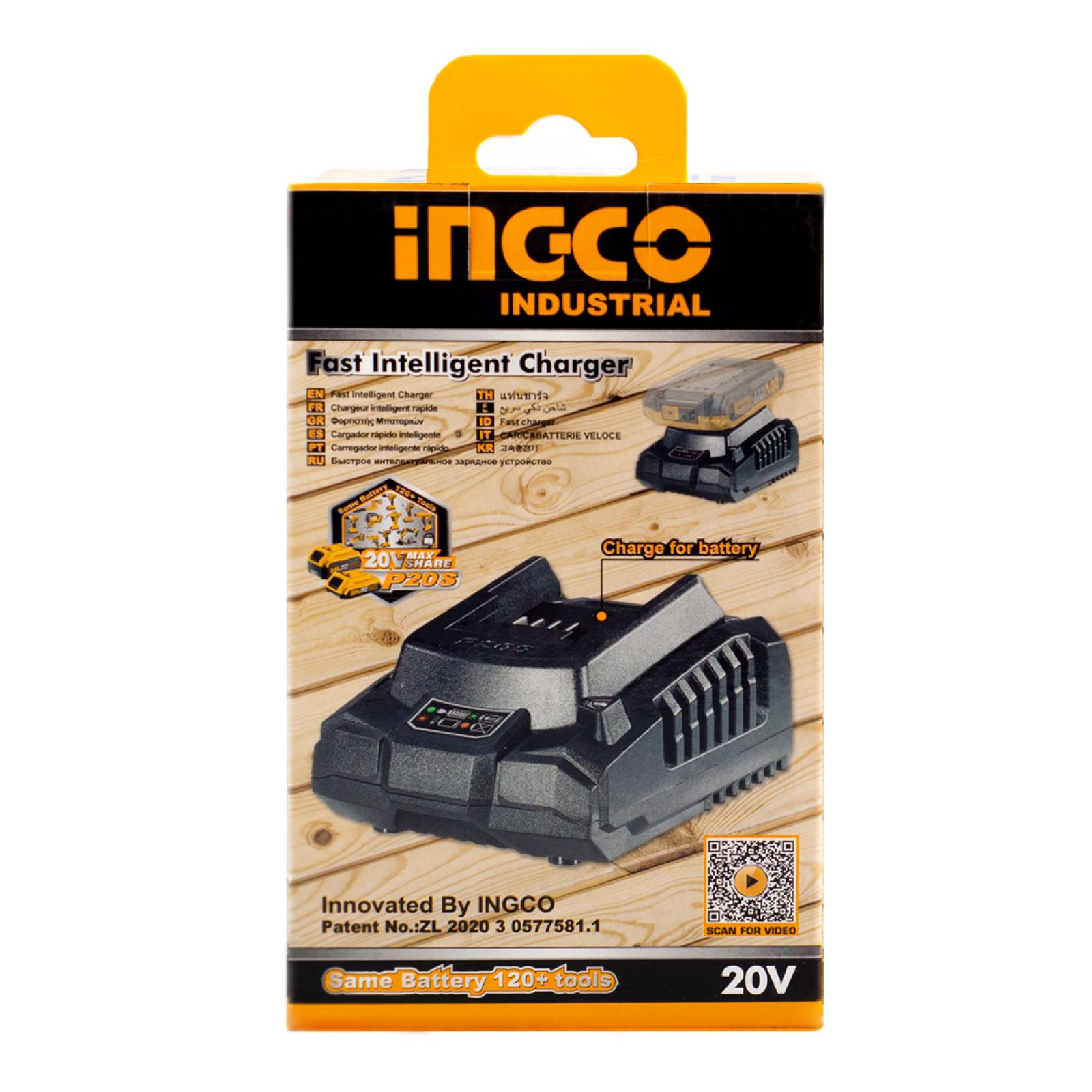 Cargador Para Bateria Iones Litio 20V Repuesto Ingco