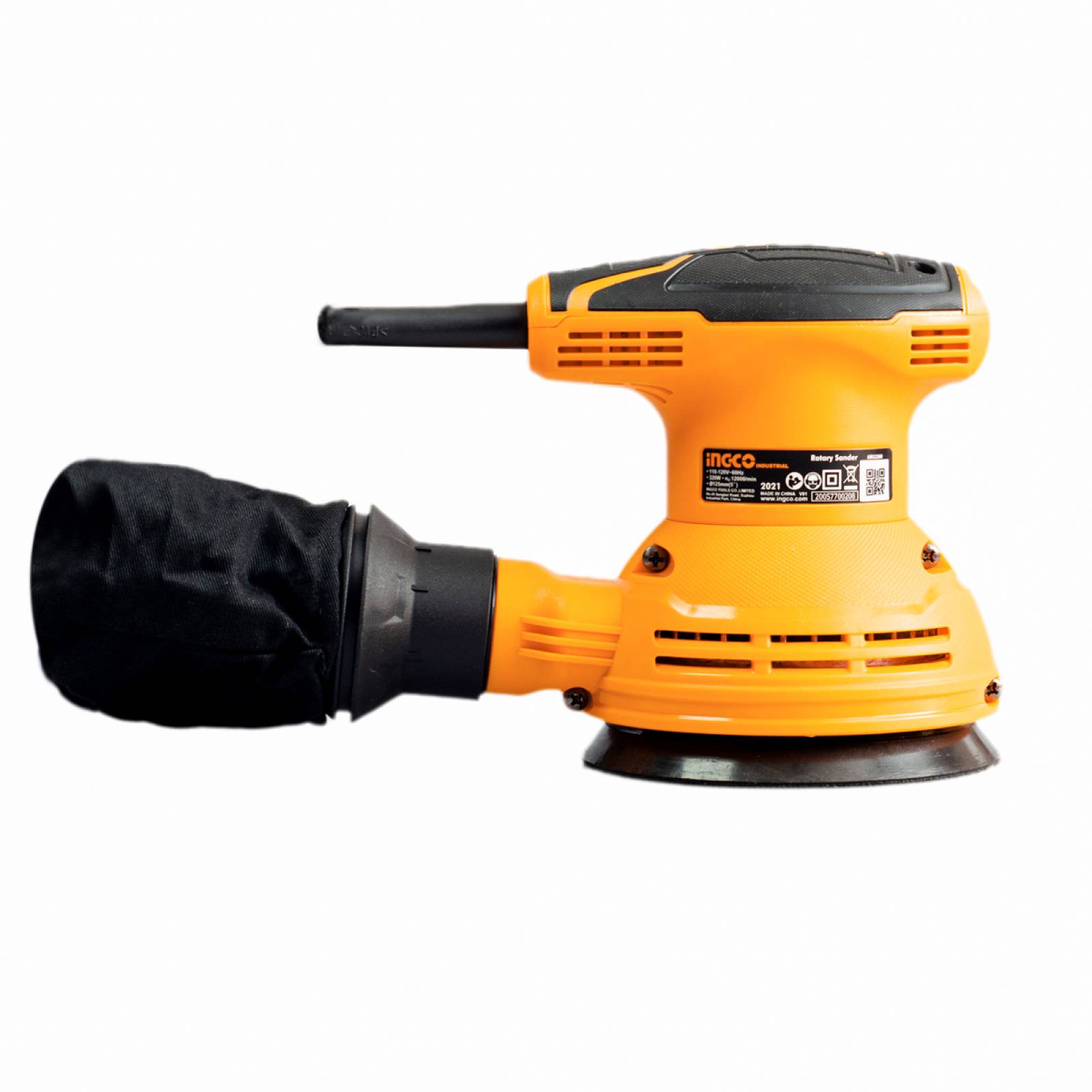 Lijadora Roto orbital Electrica + 5 lijas Para Madera Ingco 