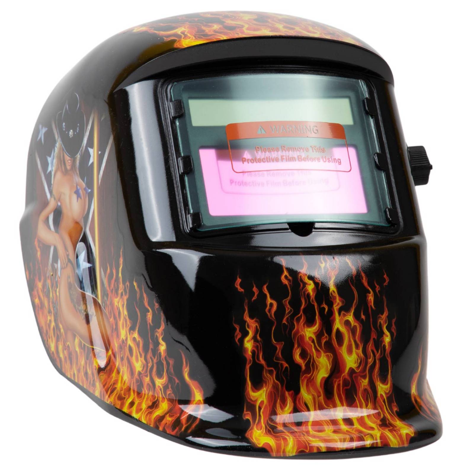 Careta Electrónica para Soldar Diseños Kingsman Flama