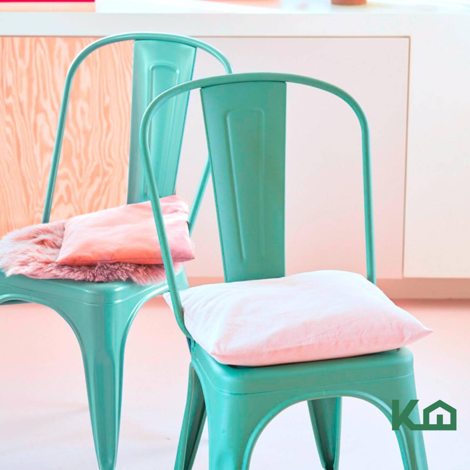 Silla Tolix De Metal Para Comedor Restaurante Minimalista Verde menta