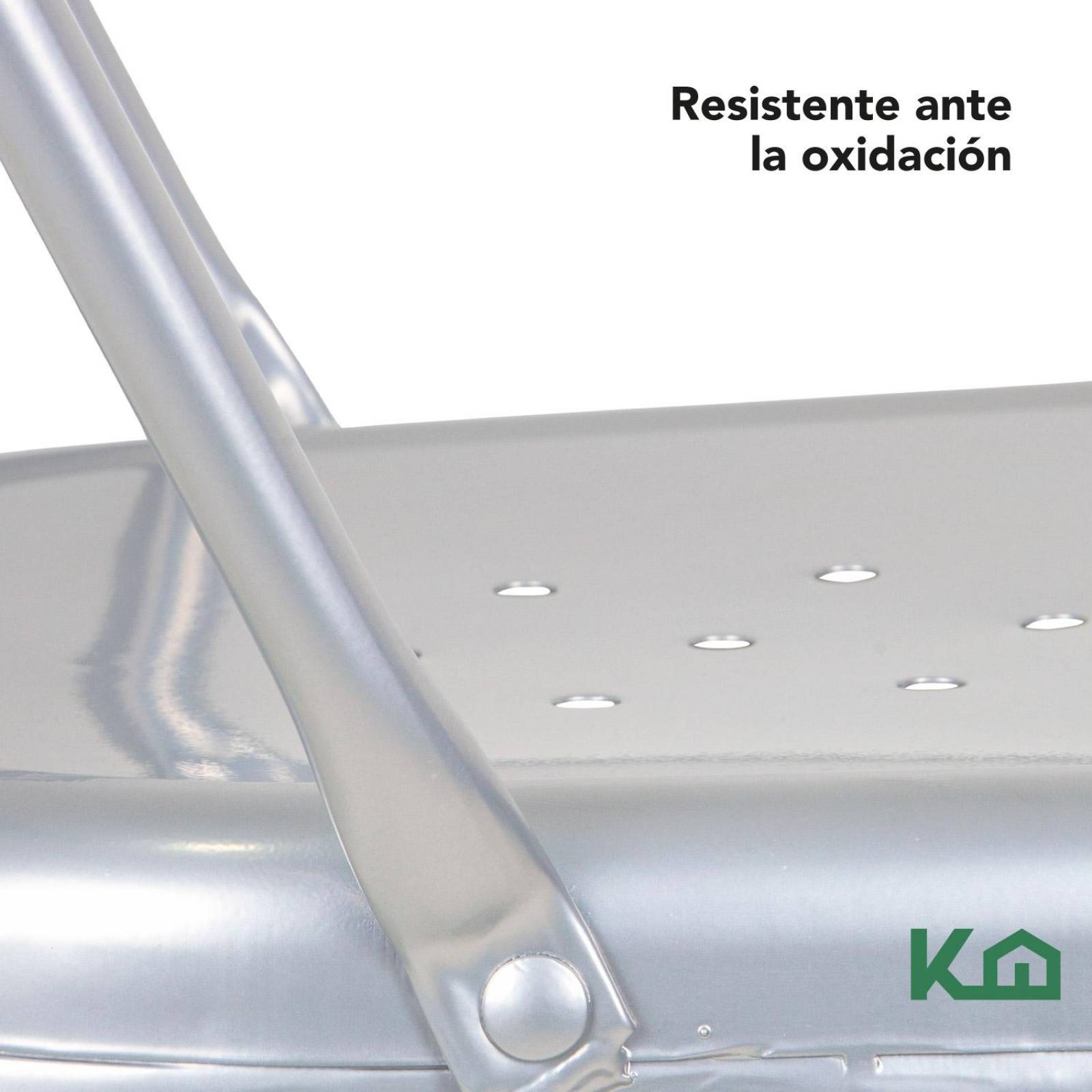 Silla Tolix Metal 2 Pzas Comedor Casa Restaurante Exterior Plata