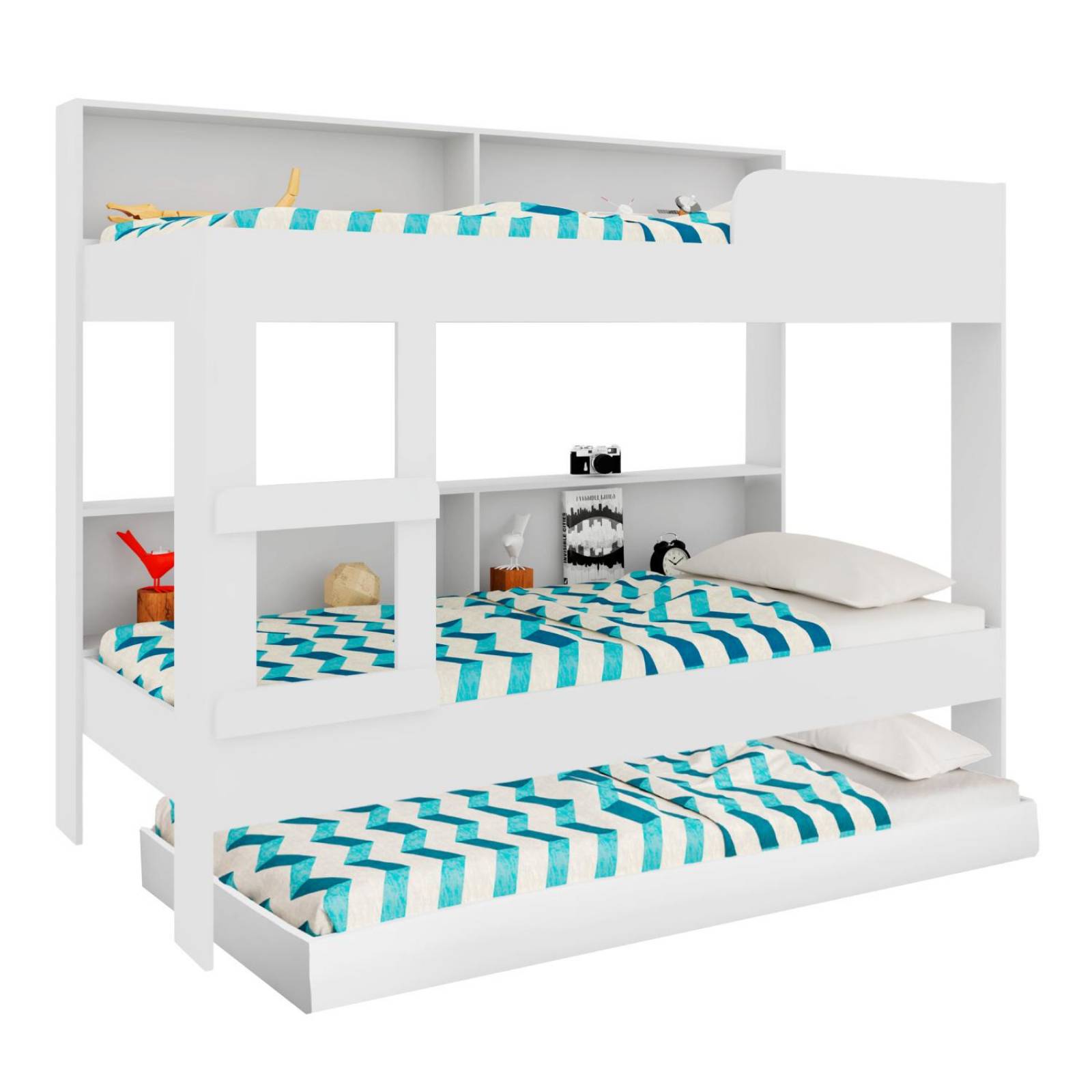 Litera Doble Individual + Cama Base Individual KingsHouse 