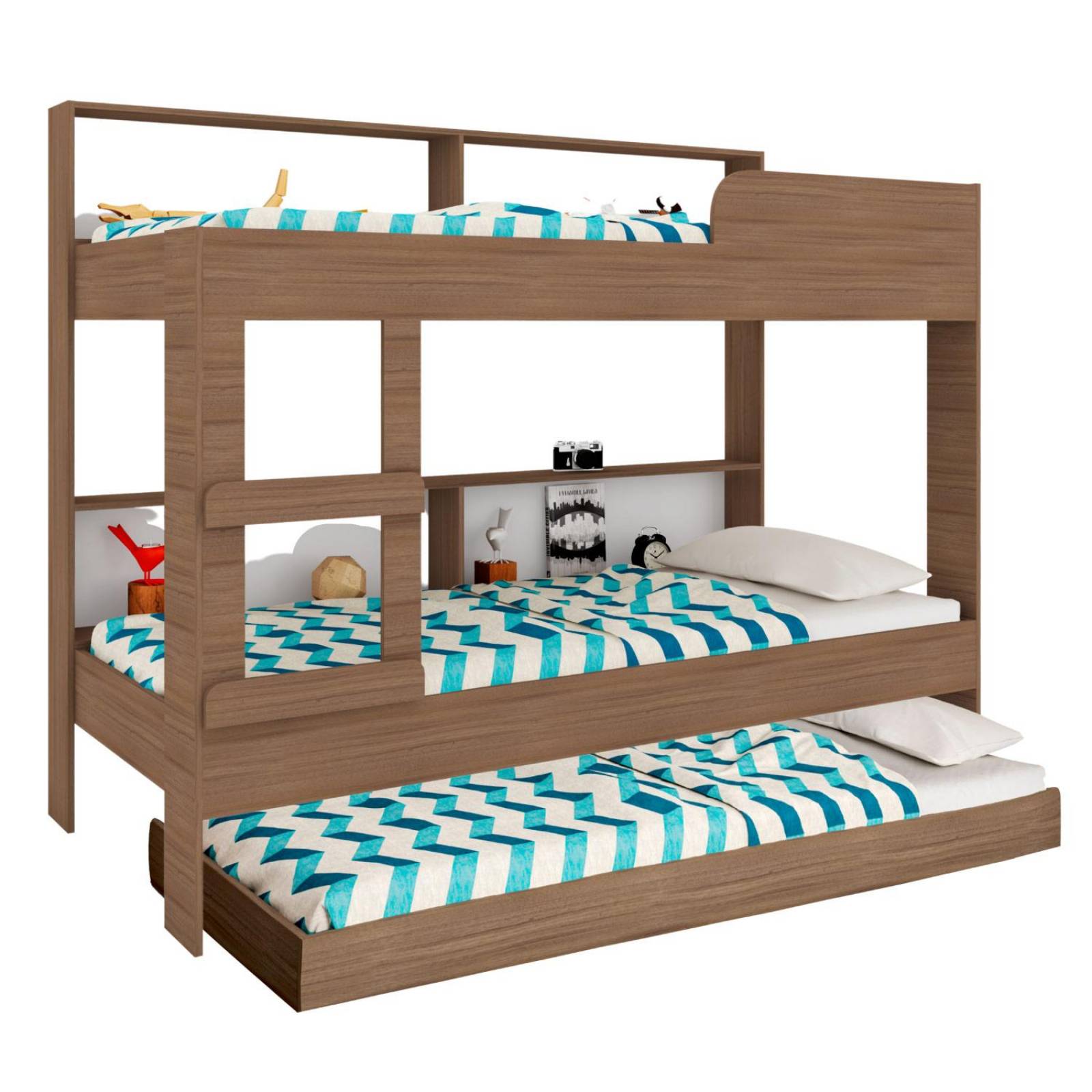 Litera Doble Individual + Base Cama Individual KingsHouse 