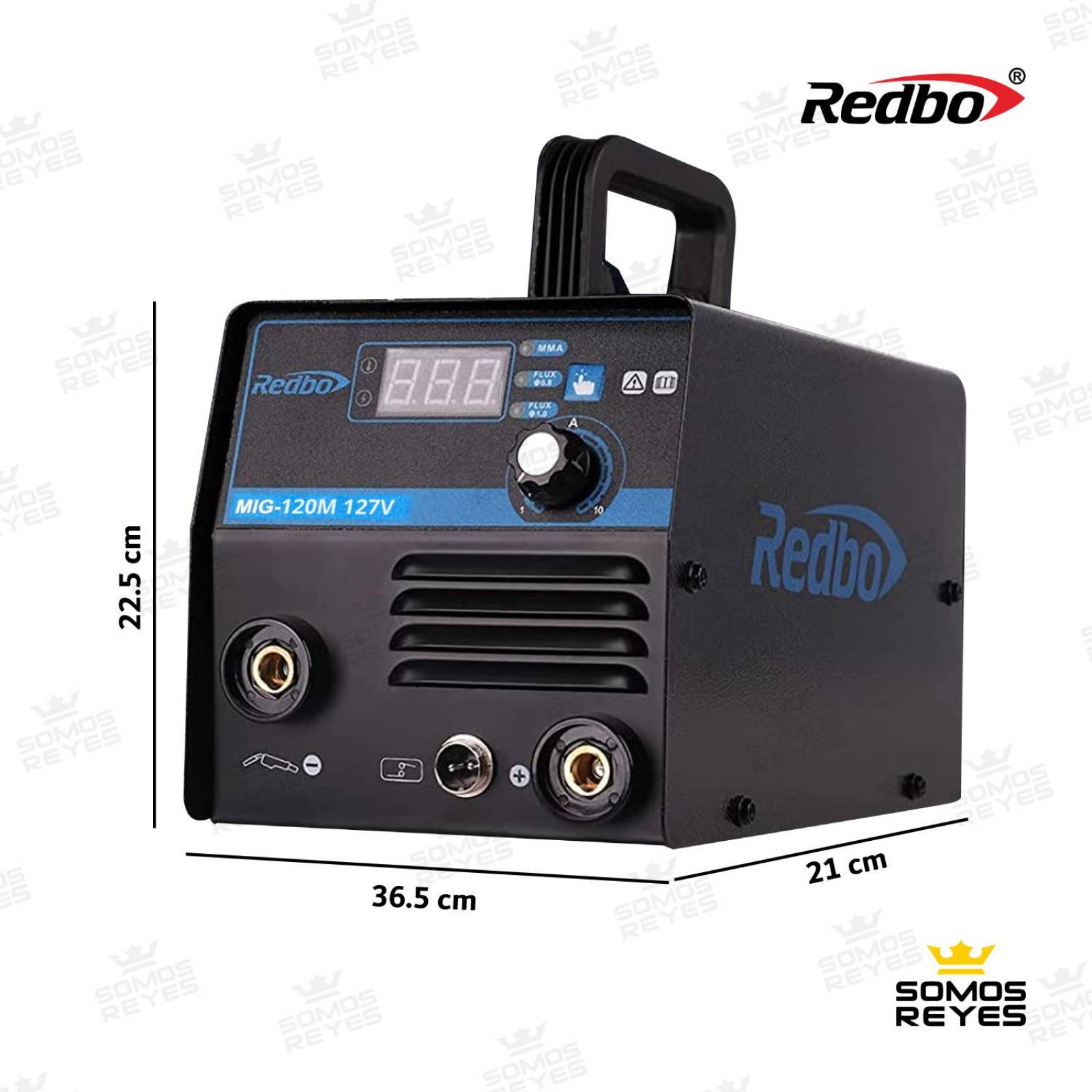 Soldadora Inversora Microalambre y Electrodos 120A 127V 