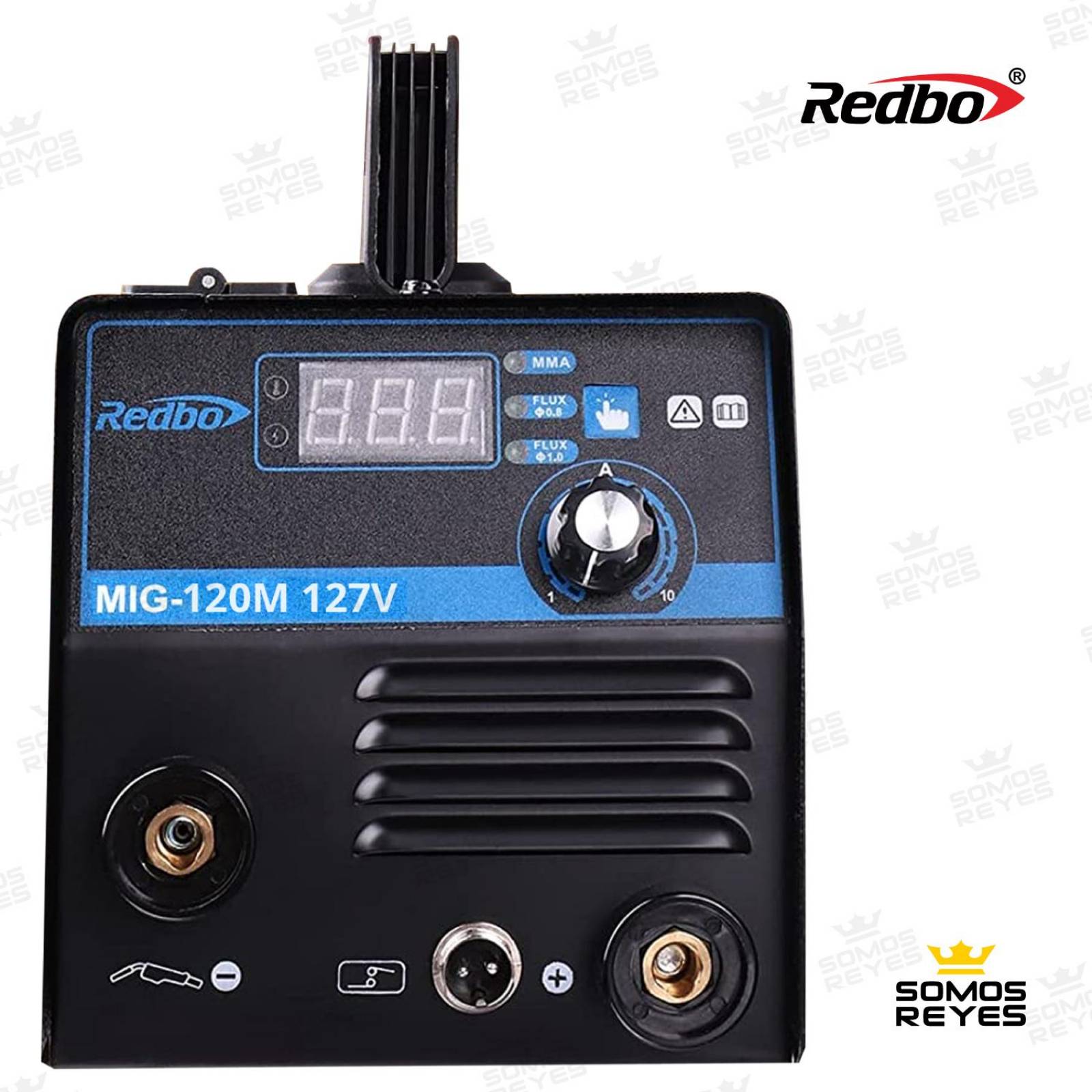 Soldadora Inversora Microalambre y Electrodos 120A 127V 