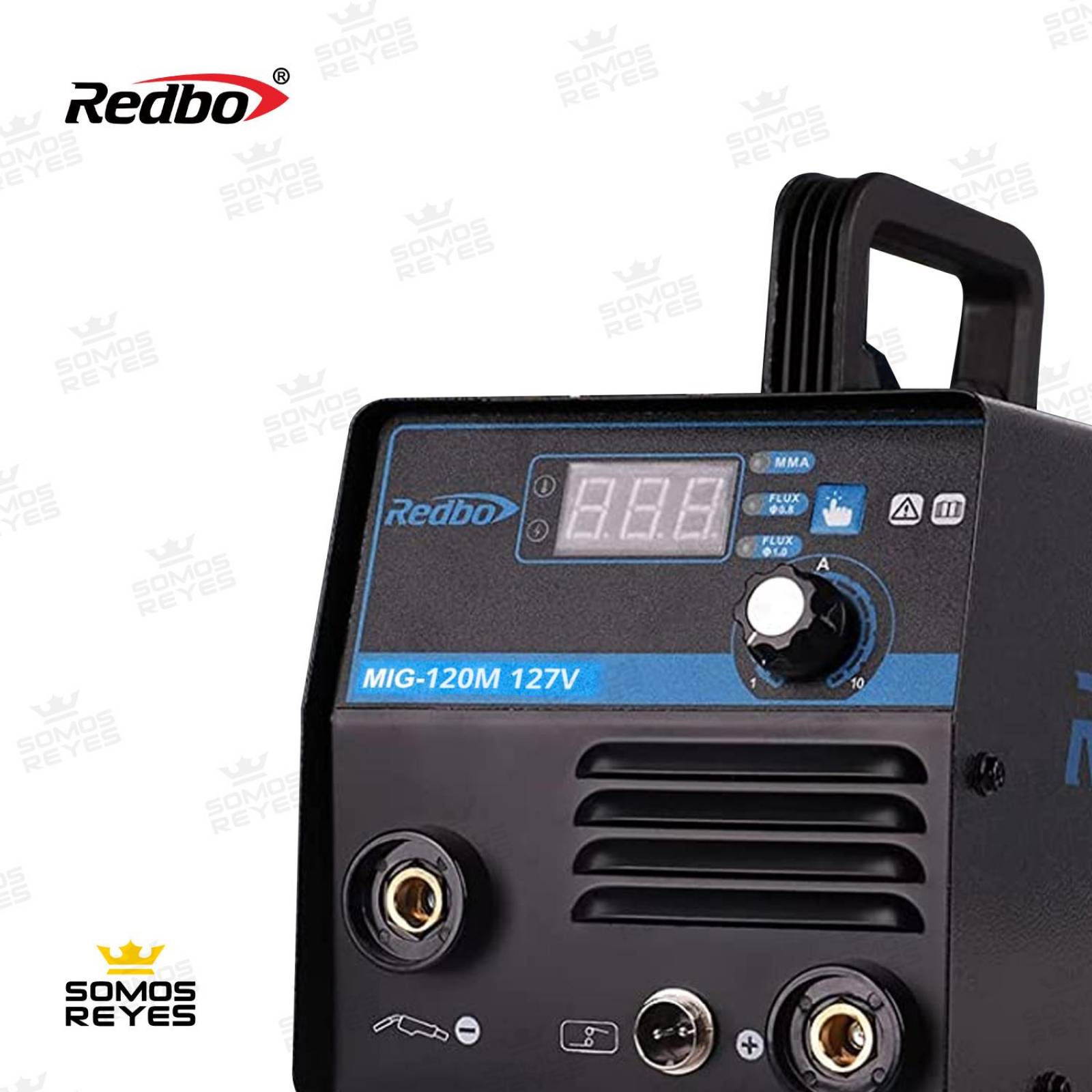 Soldadora Inversora Microalambre y Electrodos 120A 127V 