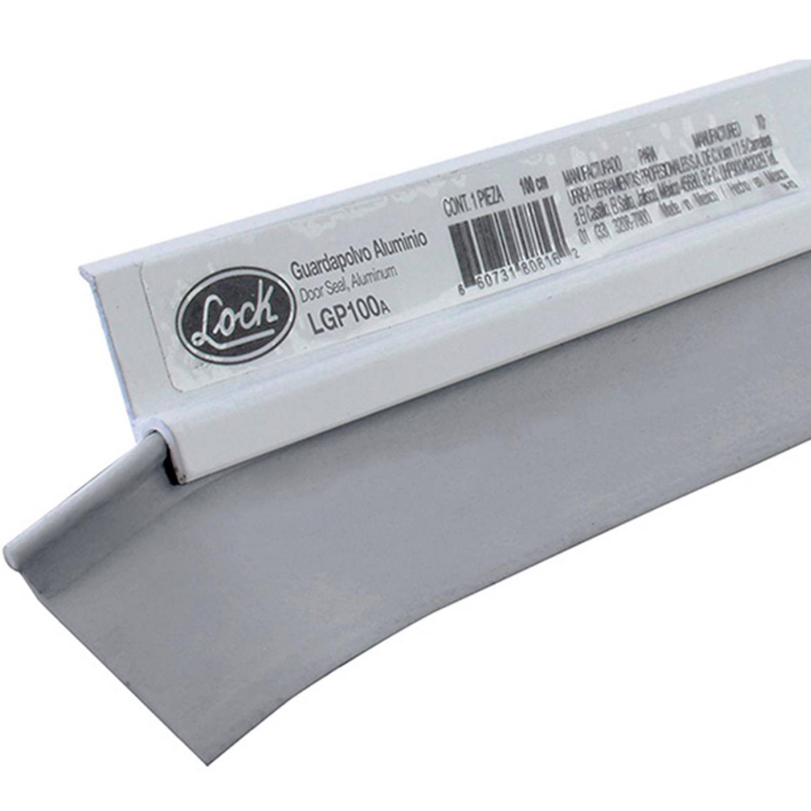 Kit De 5 Guardapolvos Puerta Acabado aluminio 100 cm Lock Gris oscuro