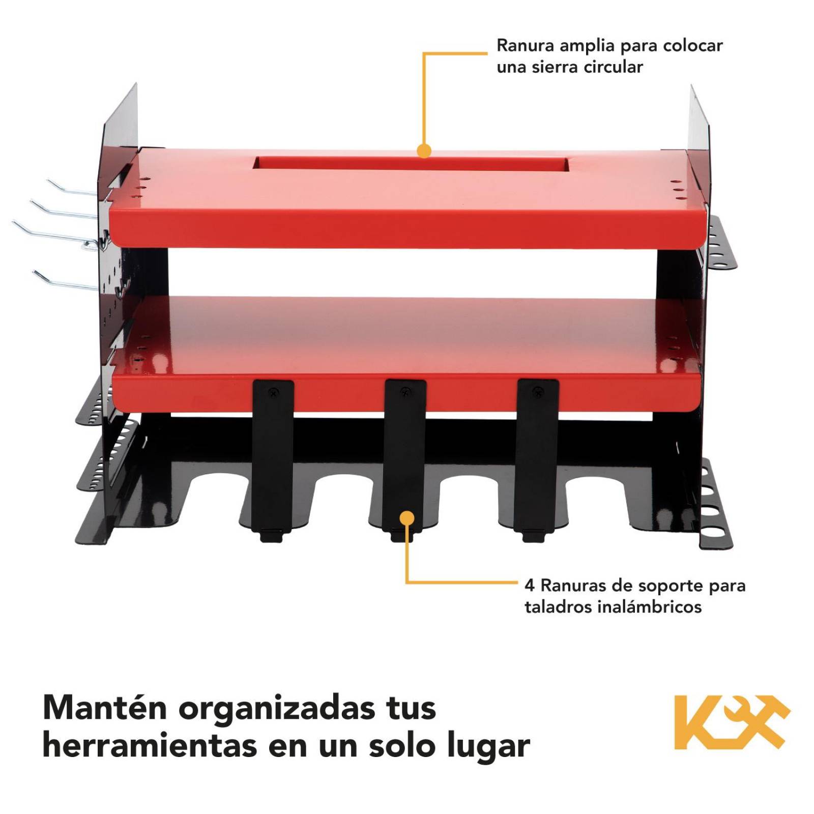 Organizador de Herramientas Electricas Almacenamiento Pared 