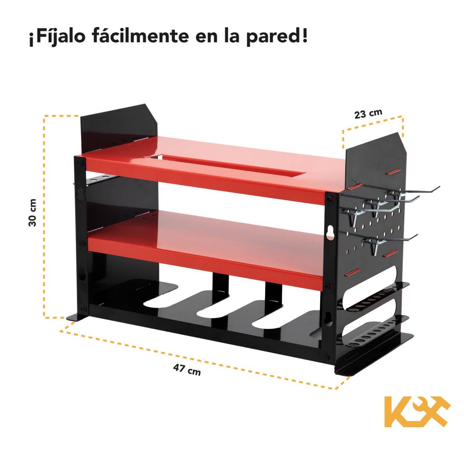 Organizador de Herramientas Electricas Almacenamiento Pared 